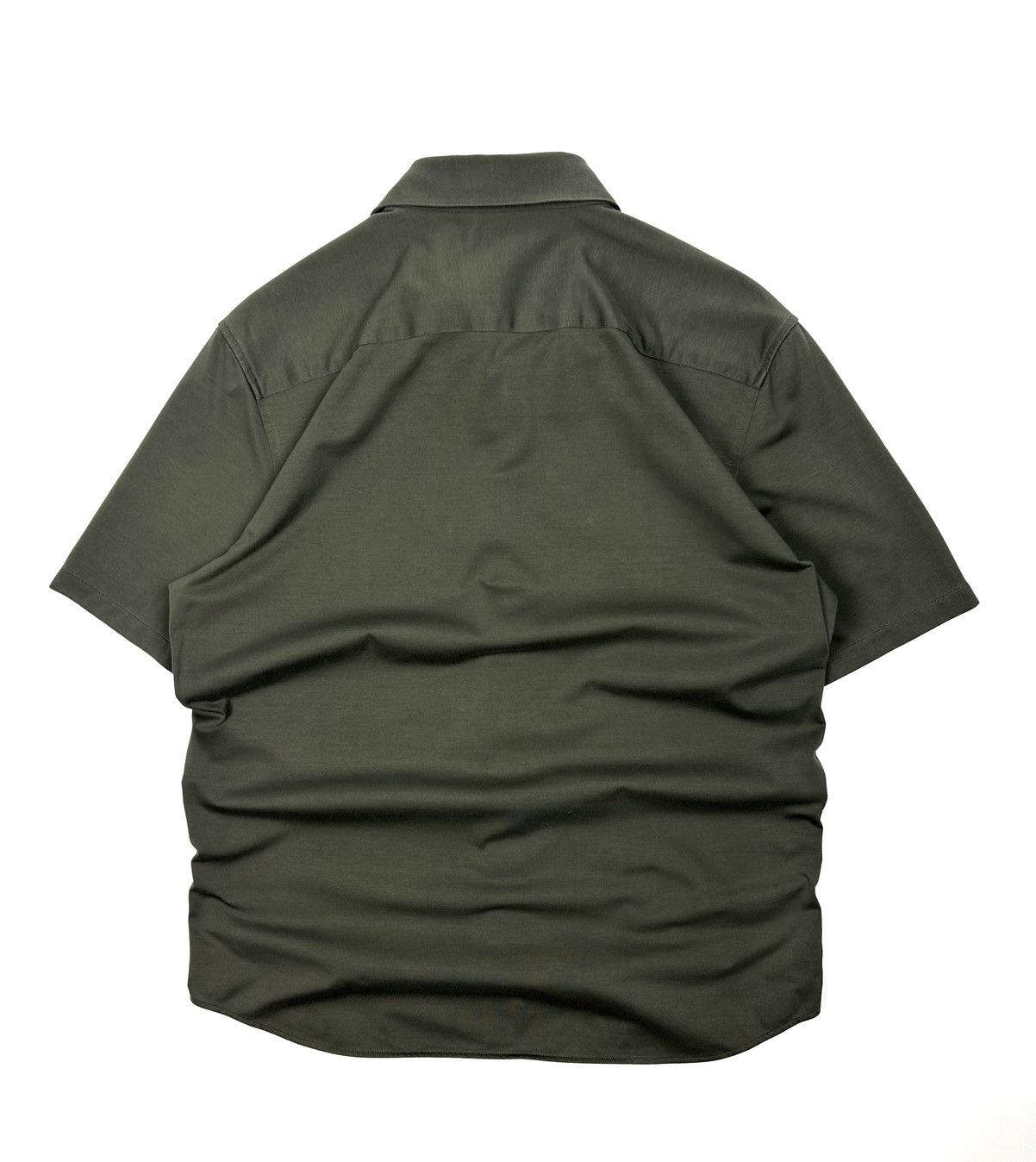 Theory Theory Short Sleeve Button-Up Shirt Green Japanese Style M Size US M / EU 48-50 / 2 - 6 Thumbnail