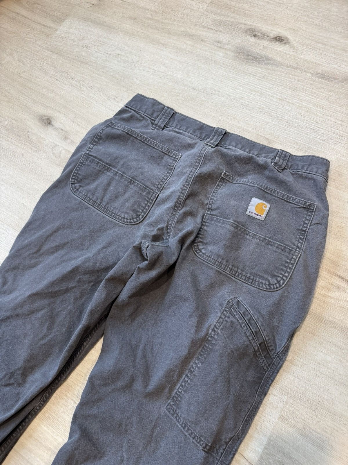 Carhartt Gray at Carhartt work wear carpenter pants. Tagged 34x30 Size US 34 / EU 50 - 4 Thumbnail
