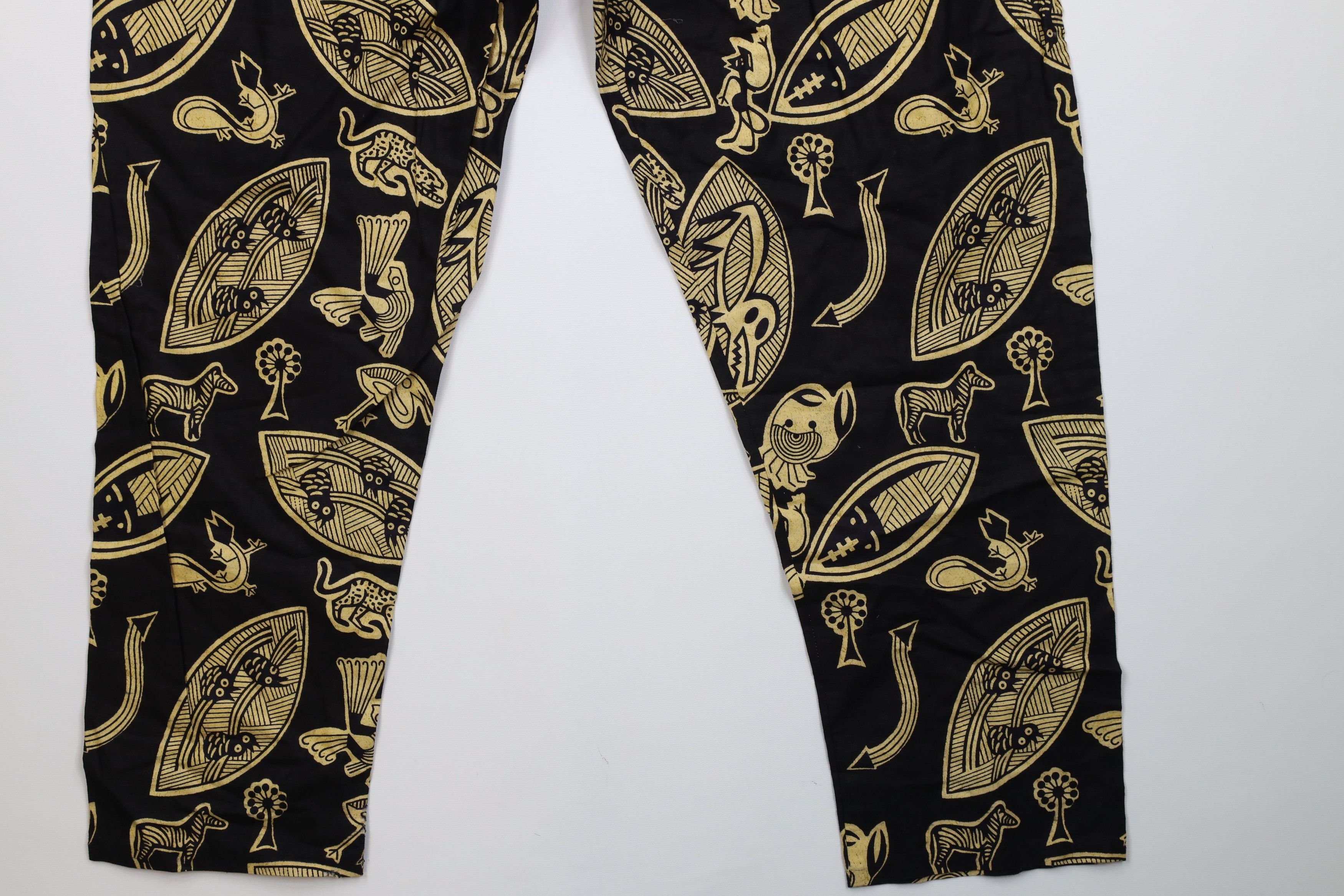 Vintage Vintage 90s Streetwear African Art Safari Harem Pants USA Size 28" / US 6 / IT 42 - 5 Thumbnail