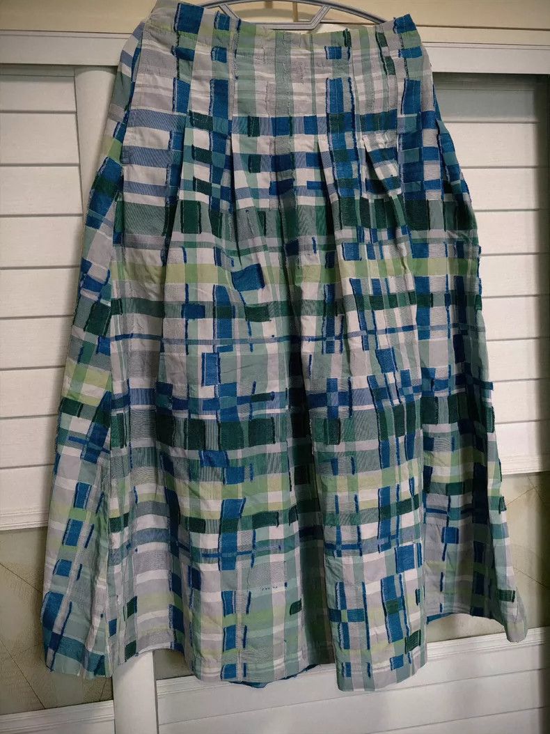 Issey Miyake Issey Miyake size:M Plaid skirt Size 42" / US 20 - 1 Thumbnail