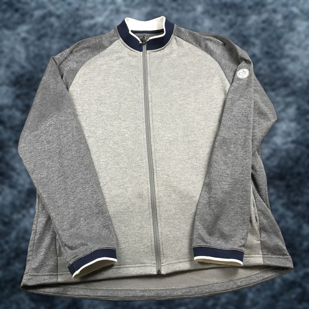 Adidas adidas Golf Jacket Mens XL Blue Full Zip Logo Bomber Performance Jacket Size US XL / EU 56 / 4 - 1 Thumbnail