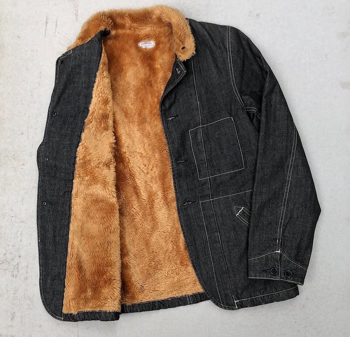 Eternal × If Six Was Nine × Le Grande Bleu (L.G.B.) 2000s Eternal Fur Lined Deck Jeans Jacket Size US M / EU 48-50 / 2 - 3 Thumbnail