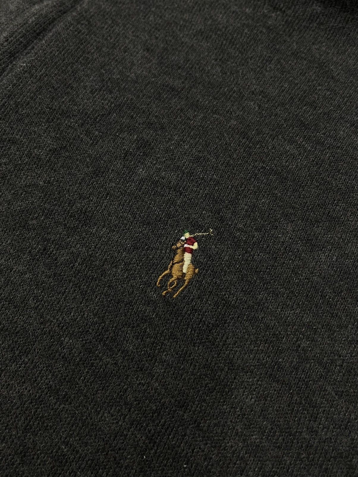 Polo Ralph Lauren × Ralph Lauren Blue Label × Vintage Mens Polo Ralph Lauren Half Zip Sweater Grey Y2K Rugby Size US S / EU 44-46 / 1 - 5 Thumbnail
