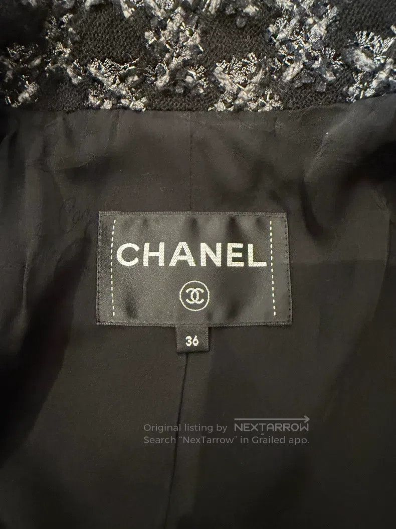 Chanel Chanel 17 Forest Series Black and Silver Tweed Thousand Bi Size XS / US 0-2 / IT 36-38 - 3 Thumbnail