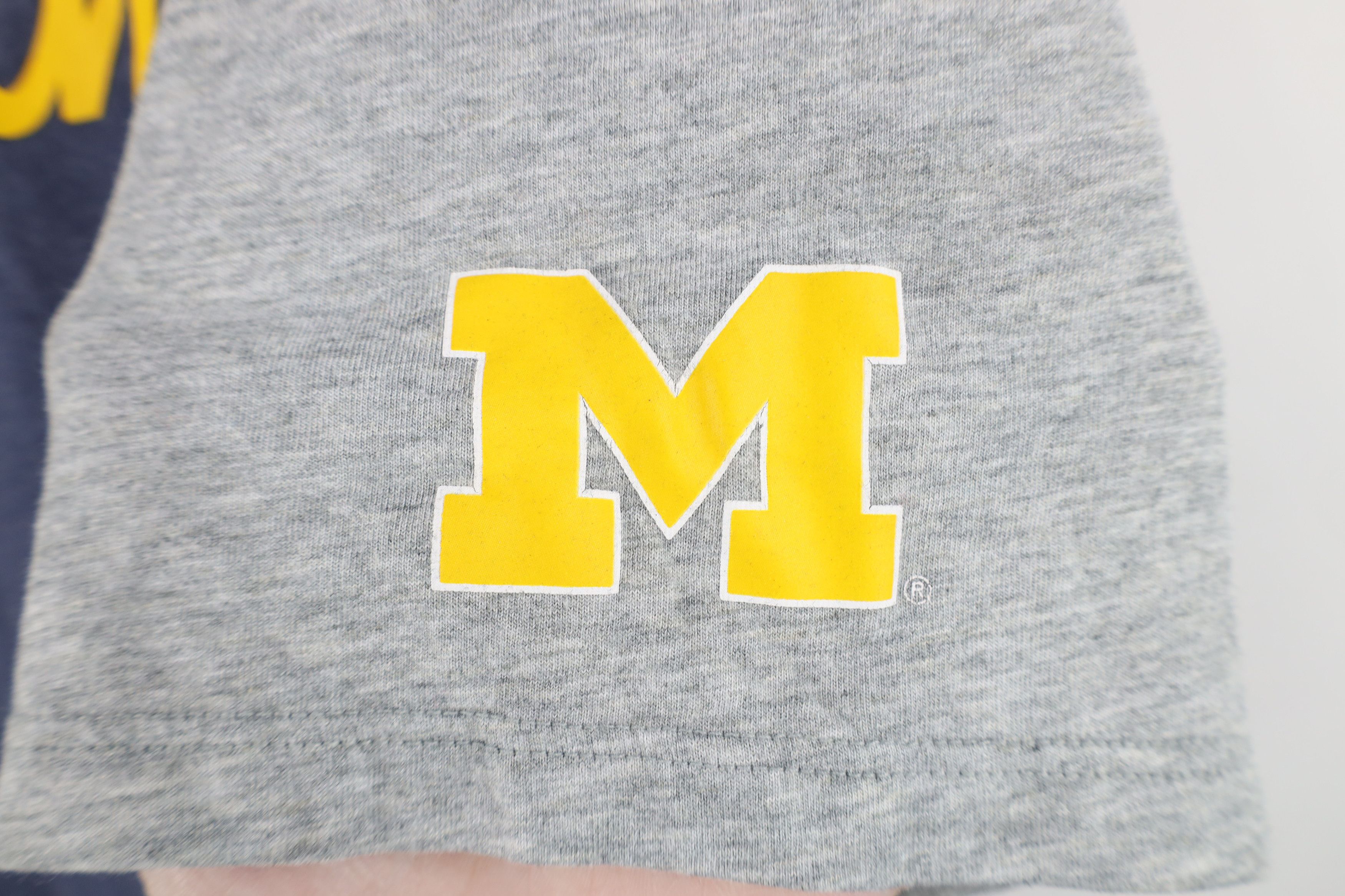 Nike Nike University of Michigan Short Sleeve Raglan T-Shirt Blue Size US XL / EU 56 / 4 - 4 Thumbnail