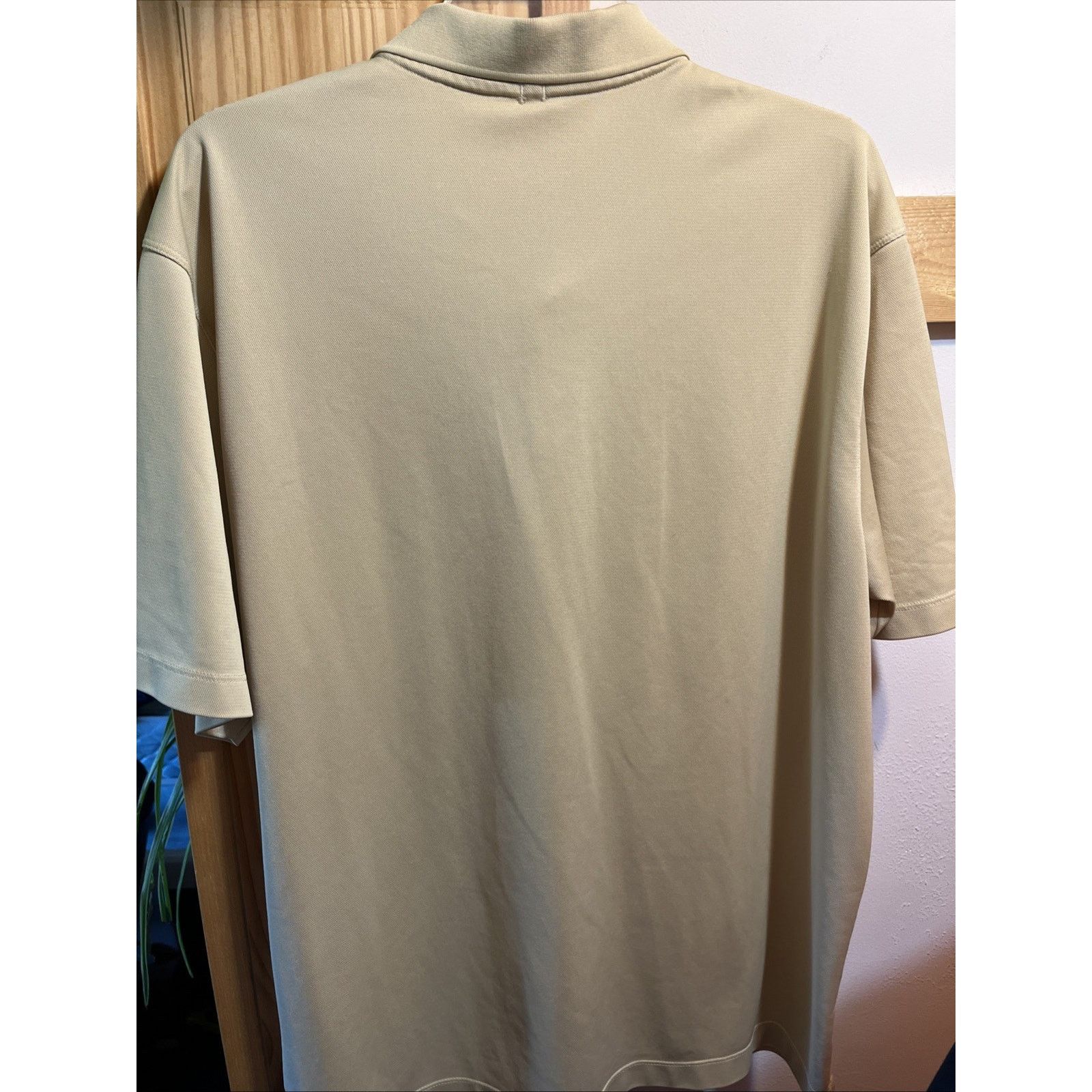 Nike Nike Golf Dri Fit Men XL Gold SS Button Polyester Polo Shirt Size US XL / EU 56 / 4 - 7 Thumbnail