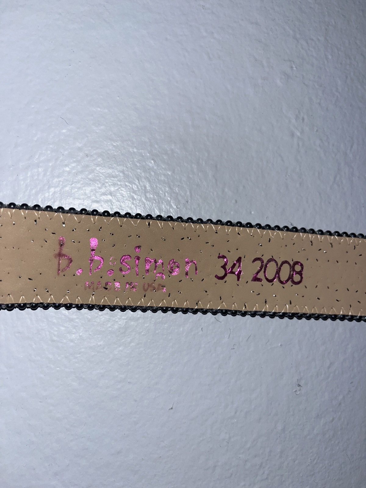 B.B. Simon Bb Simon belt Size 34 - 4 Thumbnail