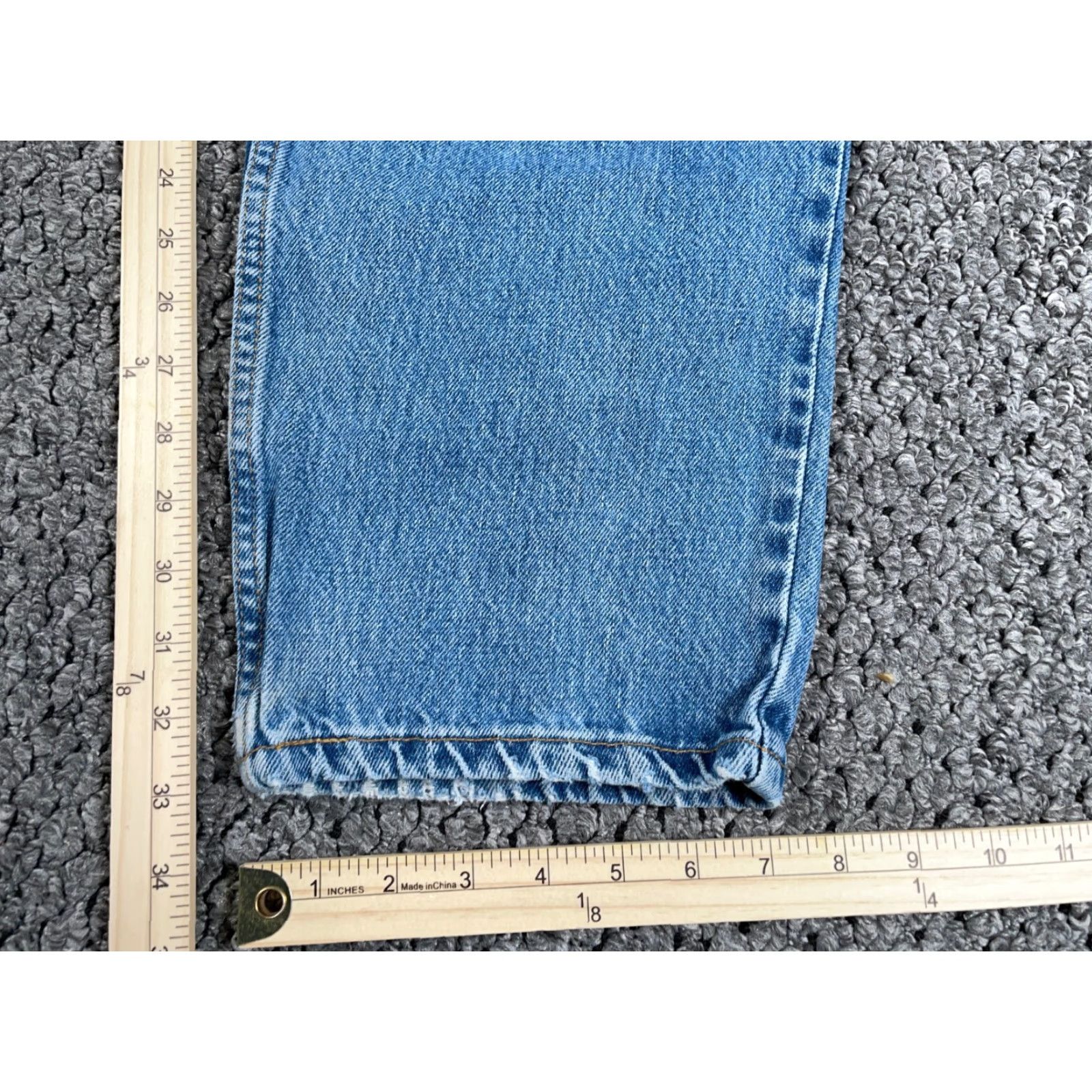 Levi's VINTAGE Levi's 550 Jeans Men’s 550 Relaxed Fit Denim 34 x 33 Blue 90s Grunge Retro Style Mens Size US 36 / EU 52 - 6 Thumbnail