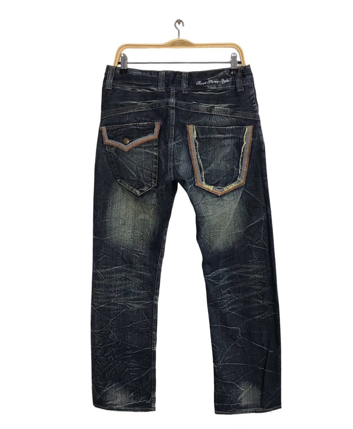 Japanese Brand × Vintage Vintage Japanese Brand Design Lightning Denim Jeans Size US 32 / EU 48 - 2 Thumbnail