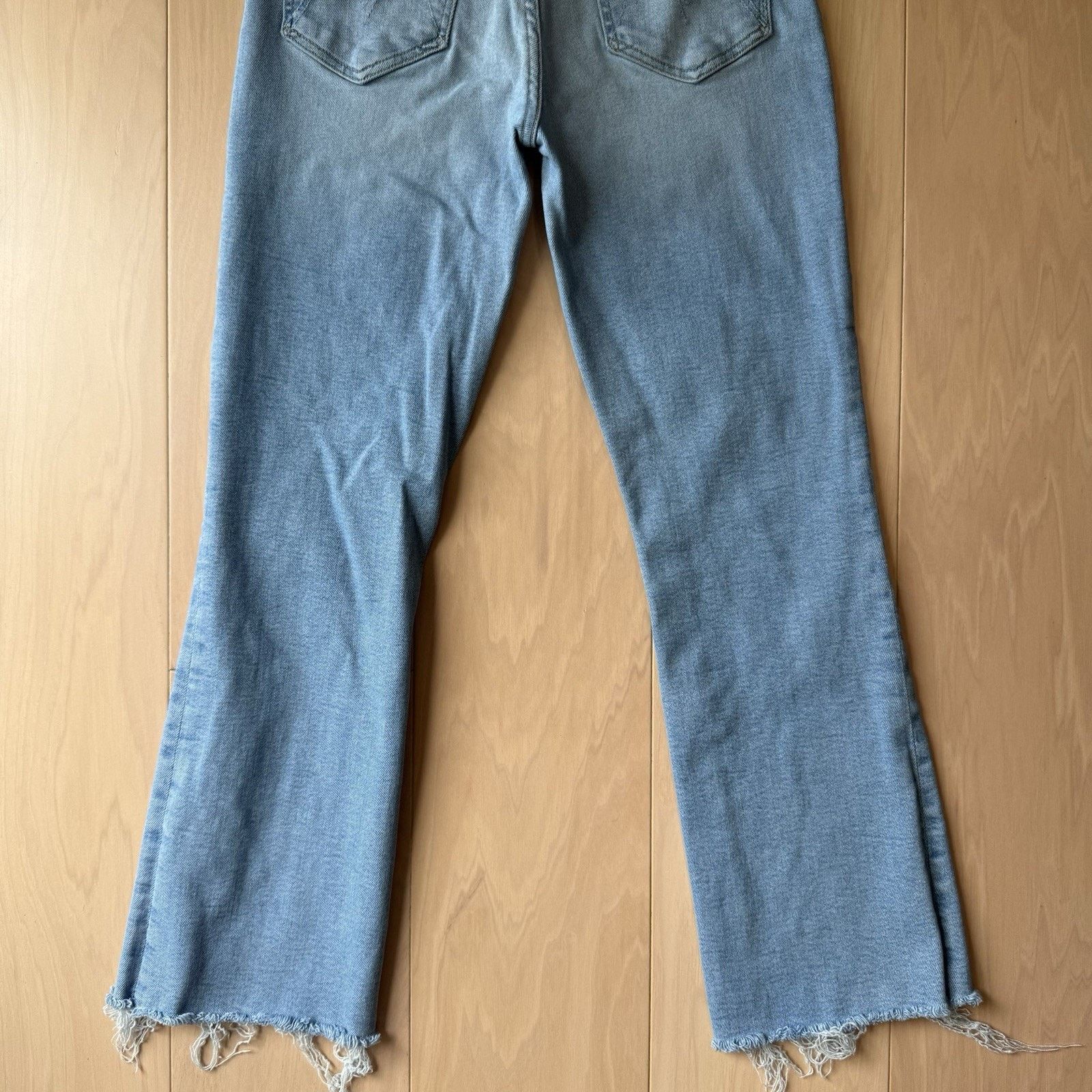 MOTHER Mother Hustler Ankle Jeans Women's 26 Light Wash Glam Boho Size 26" / US 2 / IT 38 - 9 Thumbnail