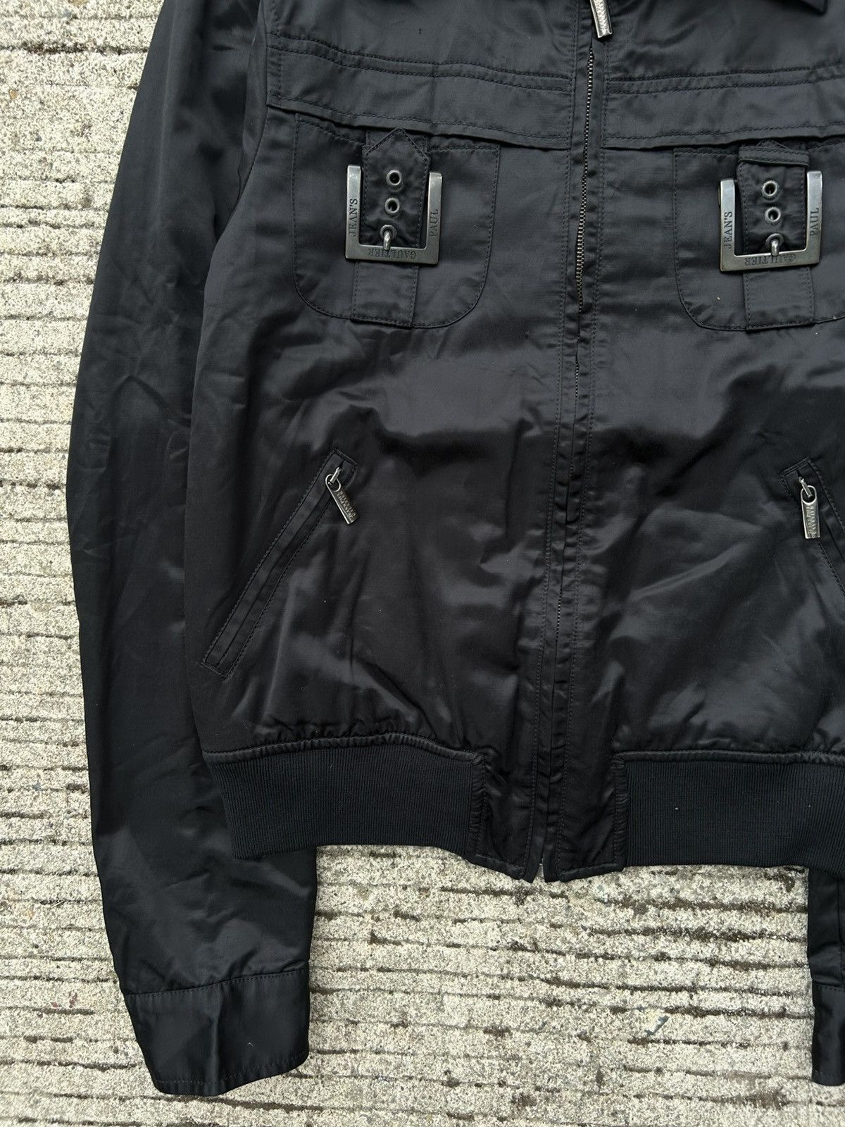 Jean Paul Gaultier Y2K Jean Paul Gaultier Runway Nylon Motorcycle Biker Jacket Size L / US 10 / IT 46 - 8 Thumbnail