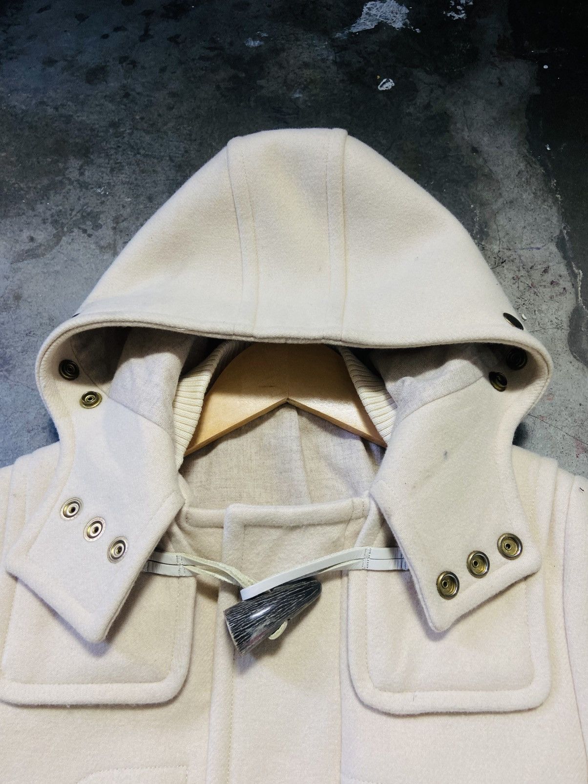 MasterPiece SCYE by Masterpiece Hoodie Wool Duffle Coat Size M / US 6-8 / IT 42-44 - 9 Thumbnail