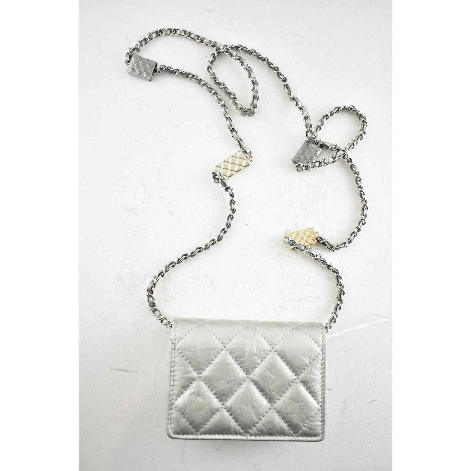 Chanel Chanel Mini Wallet Chain Gold Charm Shoulder Crossbody Bag Size ONE SIZE - 6 Thumbnail