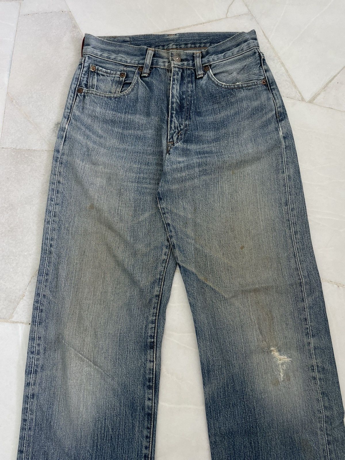 Levi's × Vintage Vintage Levis 510 Rusty Blue Washed Jeans Size US 28 / EU 44 - 3 Thumbnail