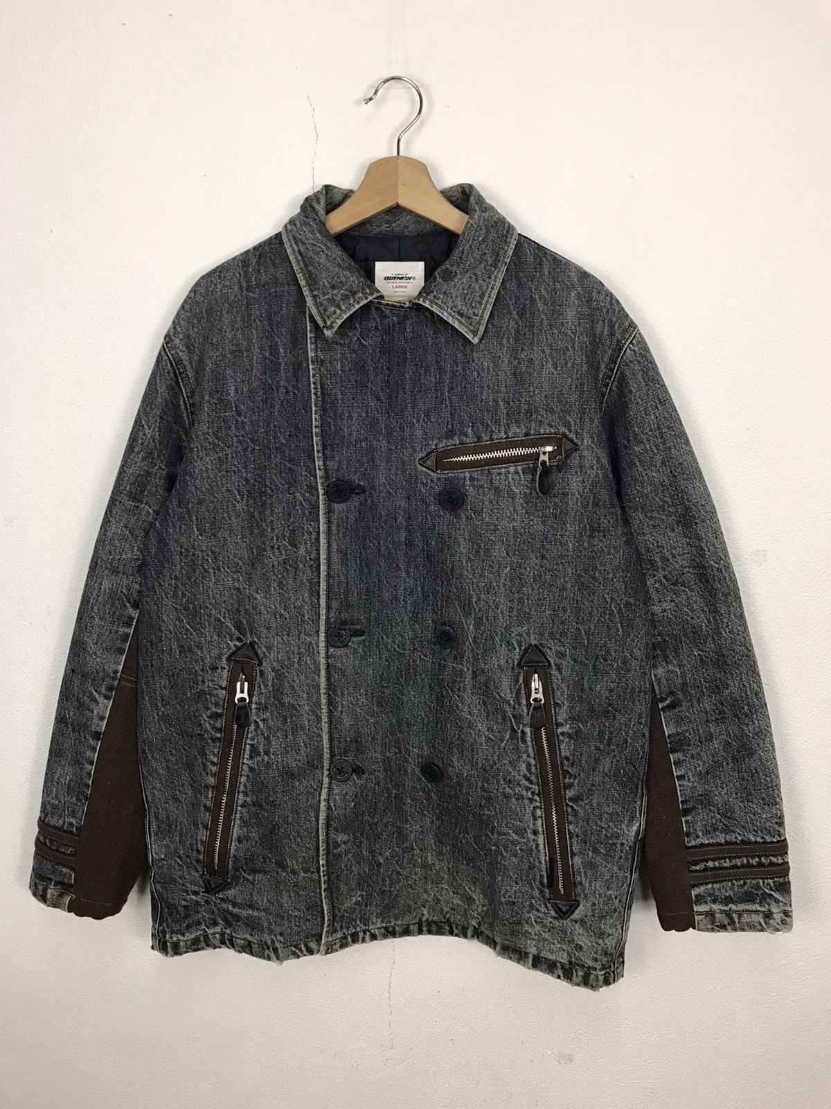 Japanese Brand × Vintage VINTAGE QUENGH Double Breasted Coat/Jacket Size US L / EU 52-54 / 3 - 1 Thumbnail