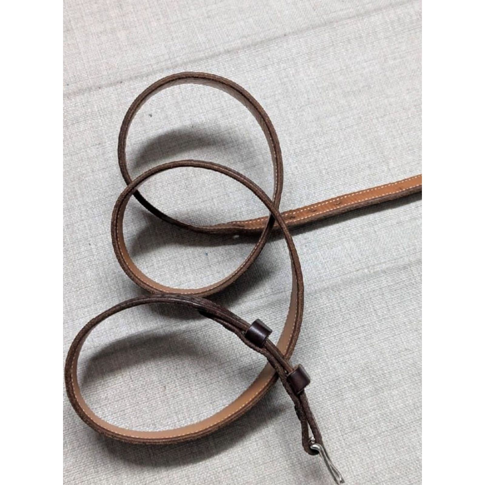 Vintage VINTAGE Big Bend Saddlery Western Belt Men 48 Brown Tooled Ranger Buckle Leather Cowhide Belt Width 1-1/4” XS? Size ONE SIZE - 6 Thumbnail