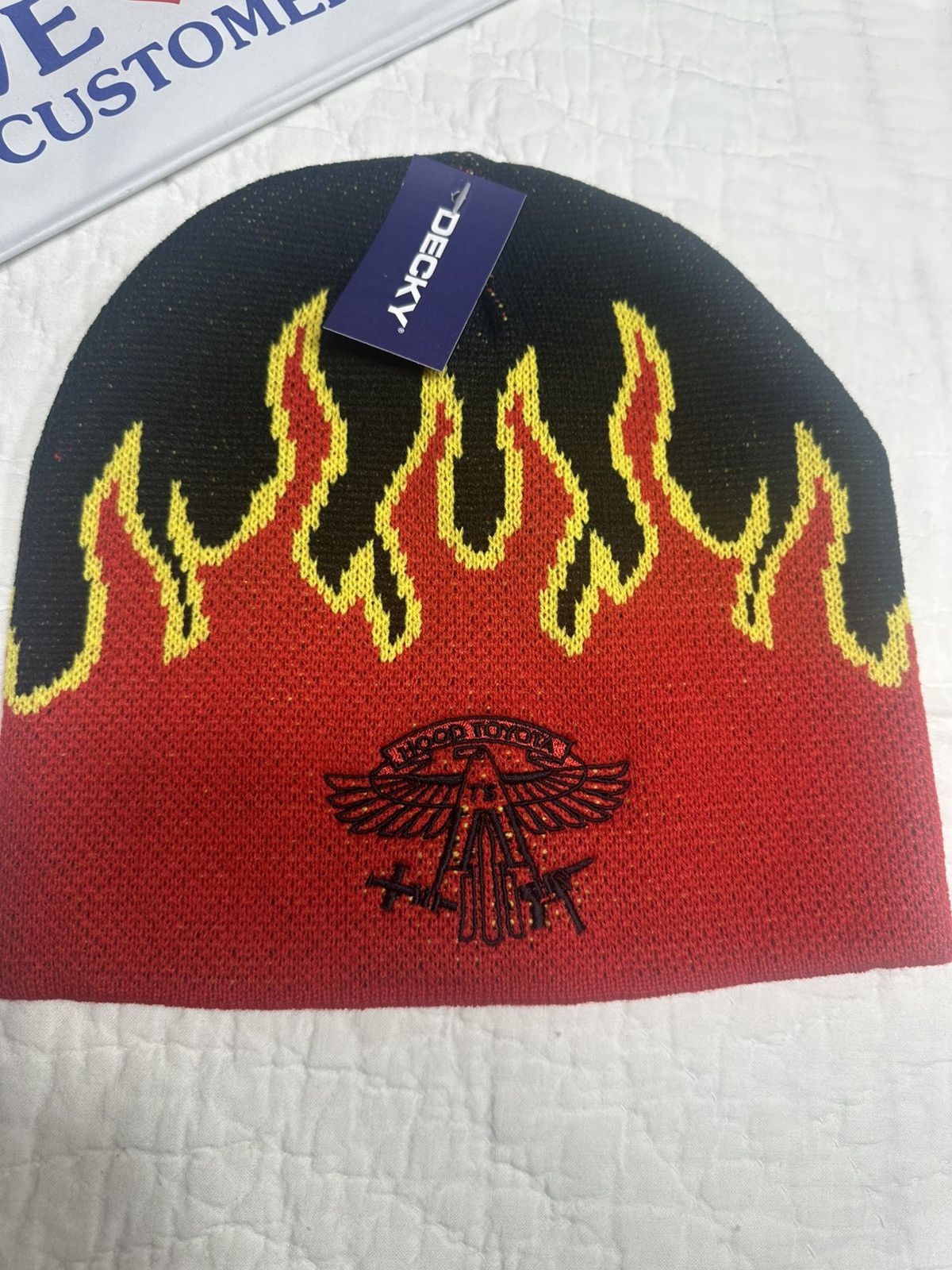 Decky Travis Scott Birds in the Trap 2016-17 Tour Flame Beanie/New Size ONE SIZE - 4 Thumbnail