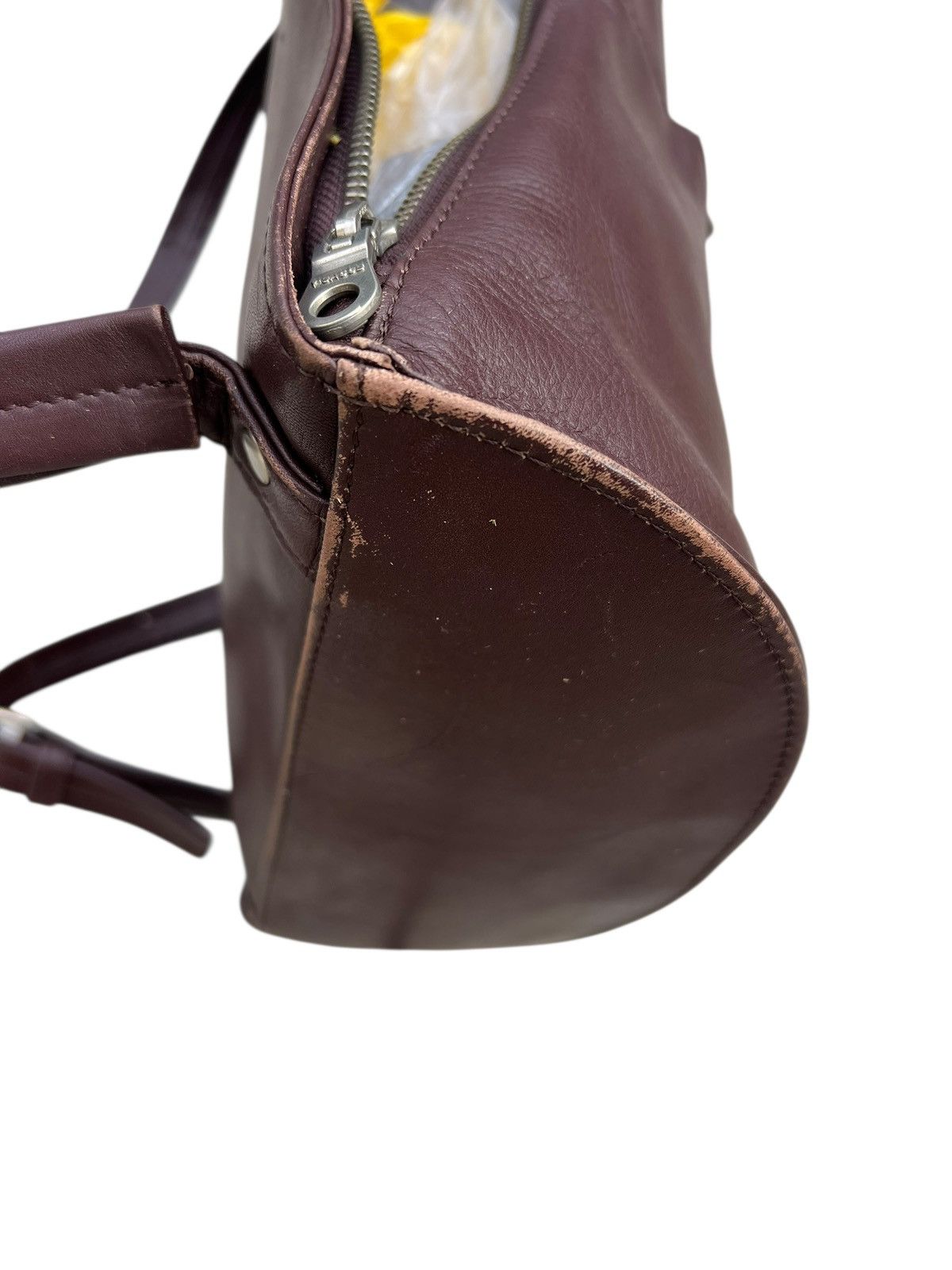 Leather Vintage Yohji Yamamoto Y’saccs Patina Leather Backpack Bag Size ONE SIZE - 16 Thumbnail