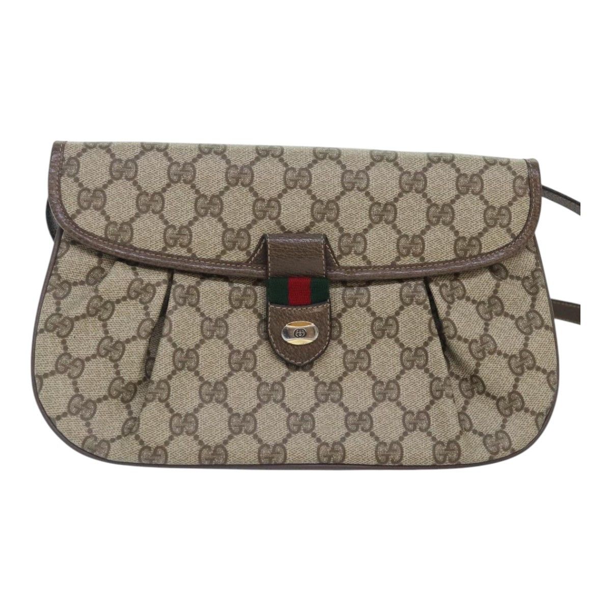 Gucci Gg Canvas Beige Canvas Shoulder Bag (Pre-Owned) Size ONE SIZE - 1 Thumbnail