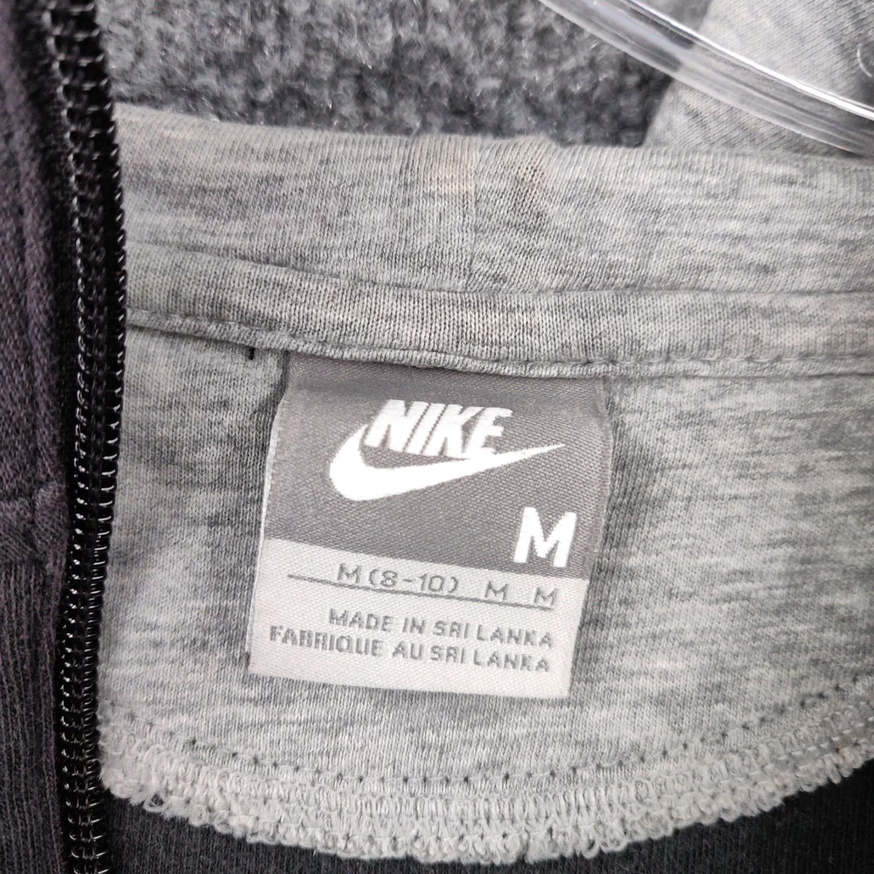 Nike Nike Jacket Womens M Medium Black Basic Full Zip Hooded Cotton Blend Short Sleeve? Size M / US 6-8 / IT 42-44 - 3 Thumbnail