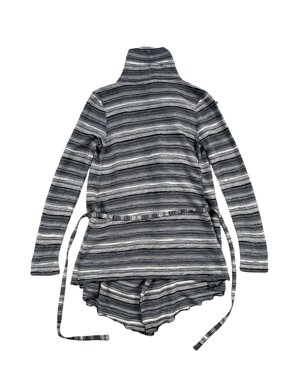 Tornado Mart Tornado Mart Layered Fabric Open Front Long Cardigan Size US S / EU 44-46 / 1 - 4 Thumbnail
