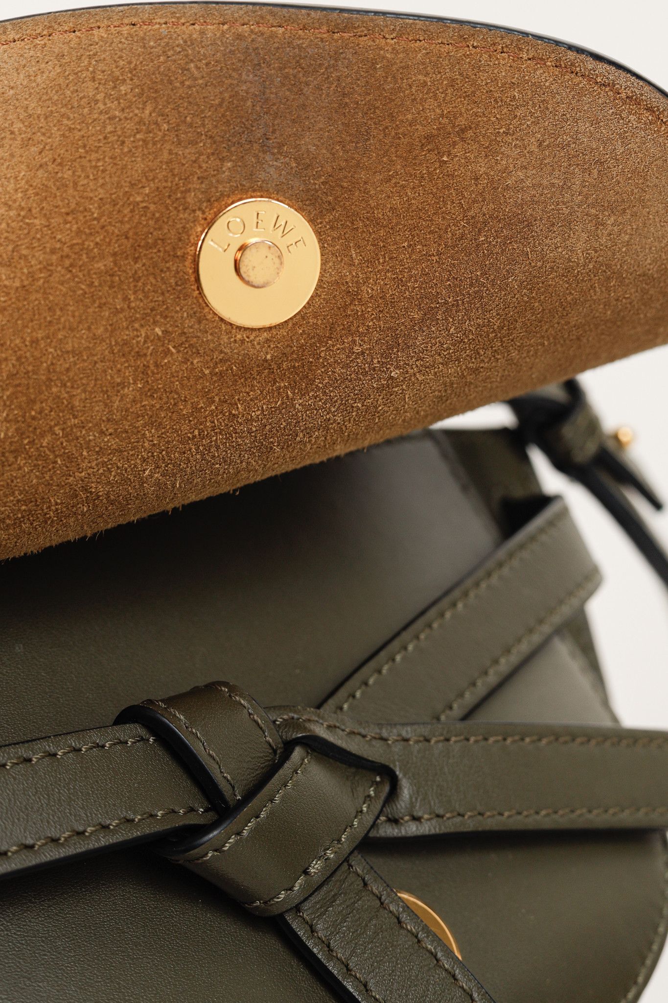 Loewe Loewe Mini Gate Dual Soft Calfskin & Jacquard Crossbody Bag Size ONE SIZE - 12 Thumbnail