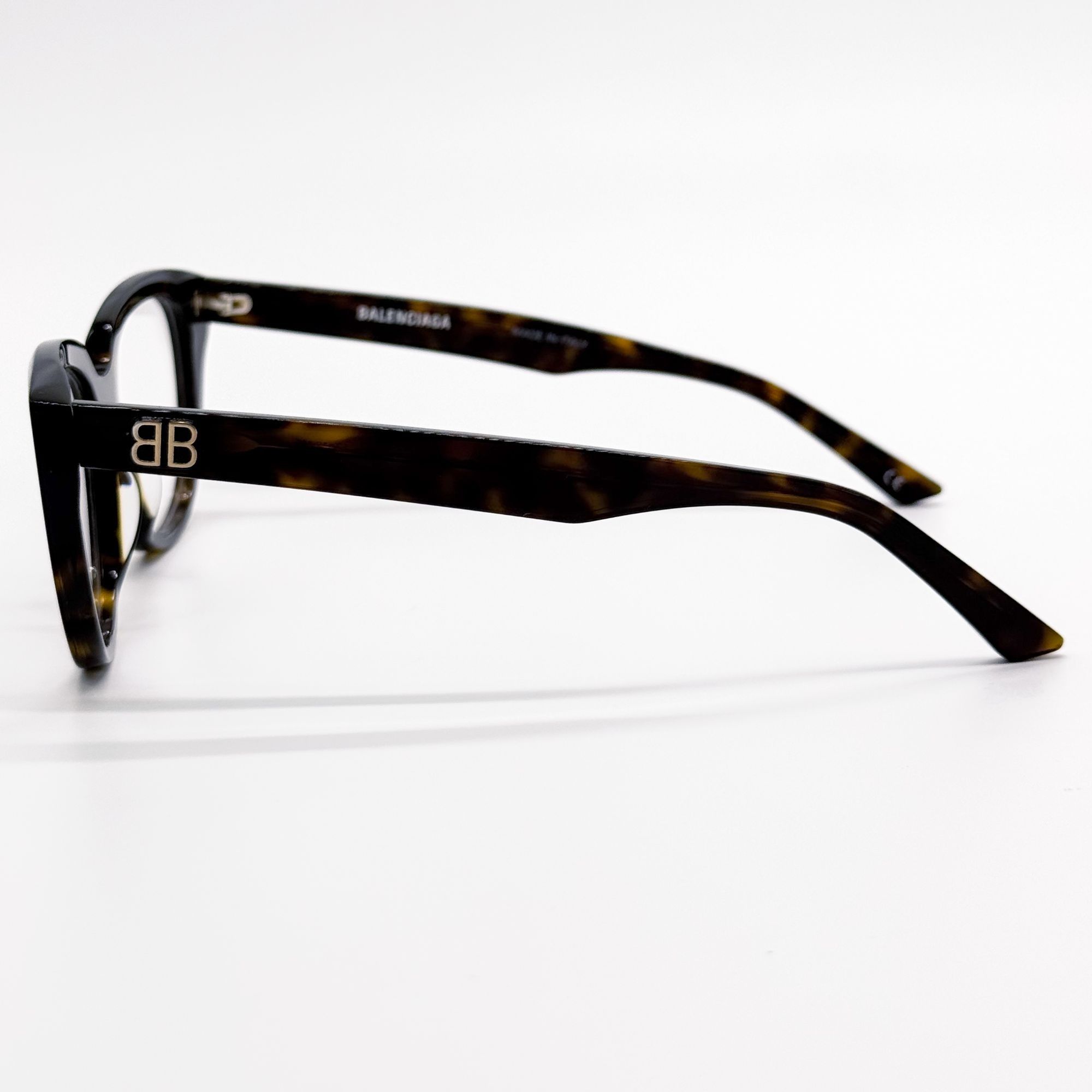 Balenciaga NEW BALENCIAGA EYEGLASSES BB0131O 005 ROUND OVAL DARK HAVANA Size ONE SIZE - 5 Thumbnail