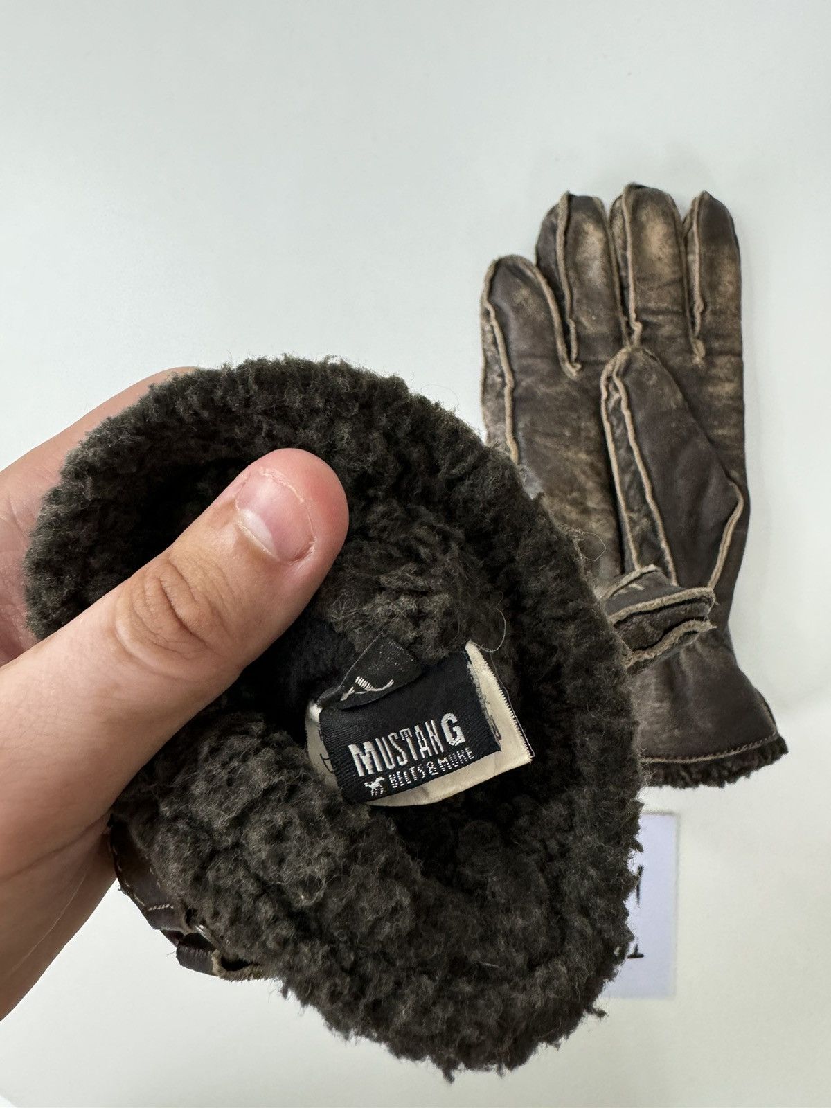 Mustang × Vintage Mustang vintage gloves Size ONE SIZE - 3 Thumbnail
