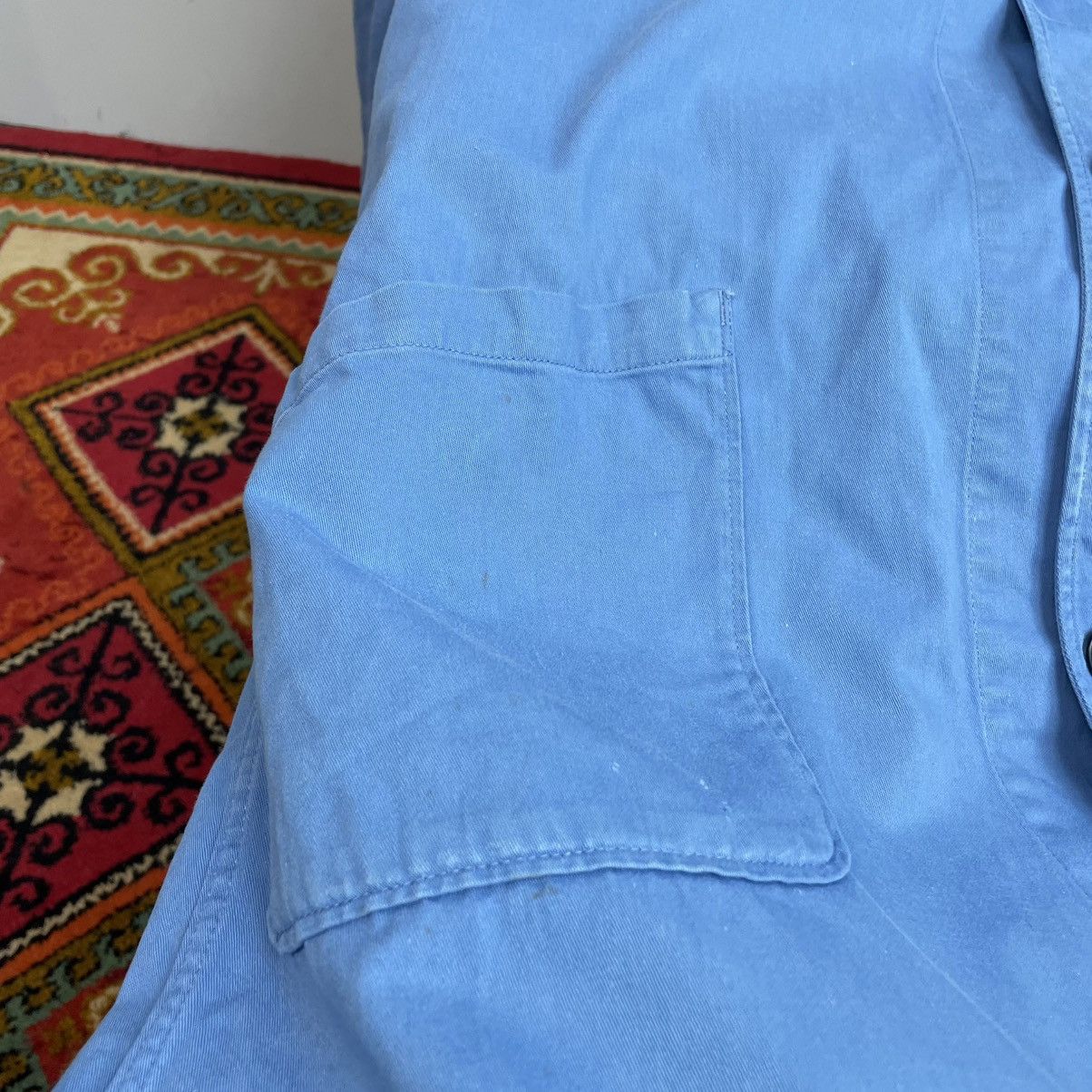 Le Laboureur Vintage French Workwear Lab Coat Shop Coat Bleu de Travail Size US M / EU 48-50 / 2 - 7 Thumbnail