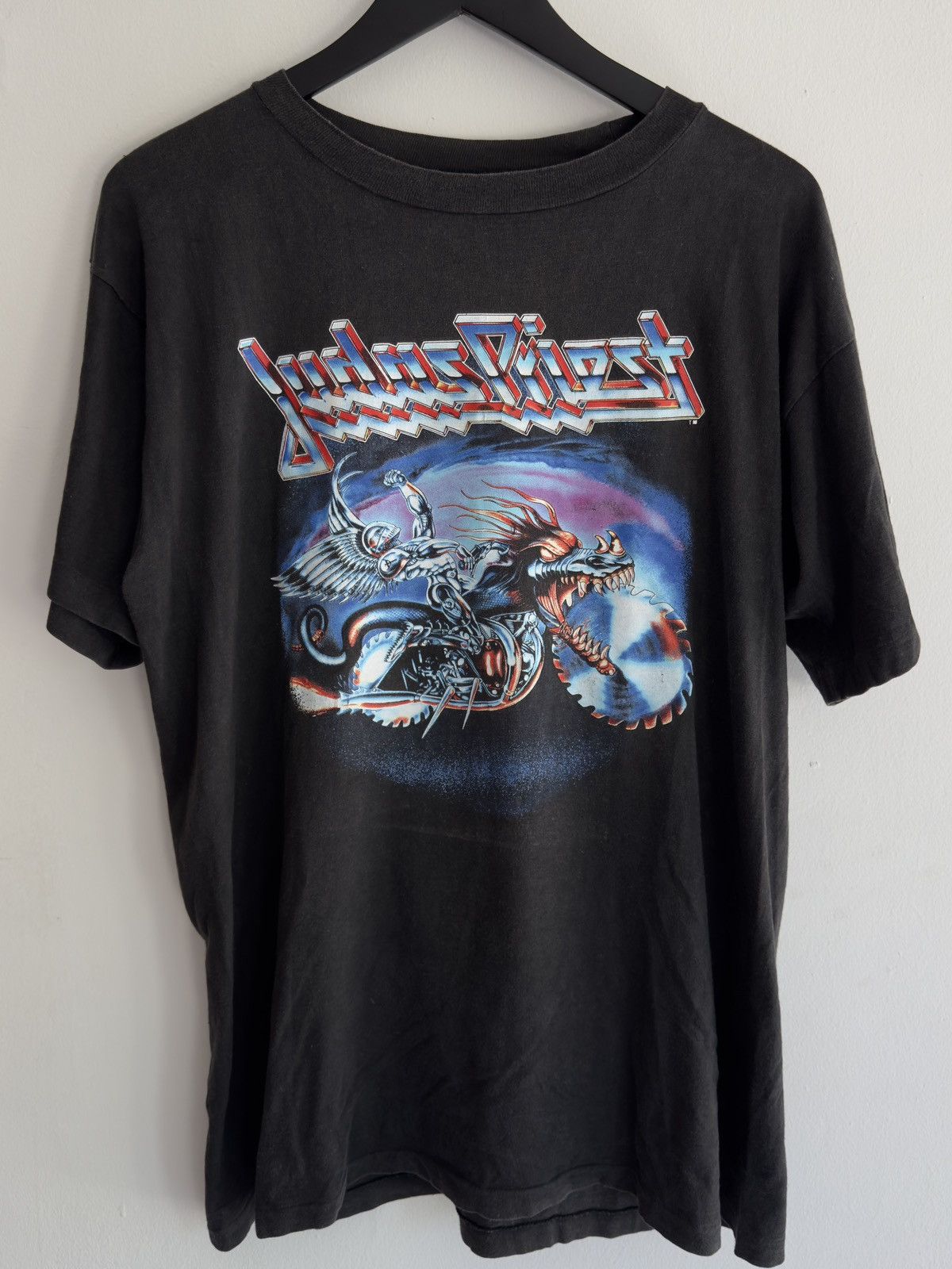 image of Band Tees x Vintage 1990 Judas Priest T-Shirt in Black, Men's (Size XL)