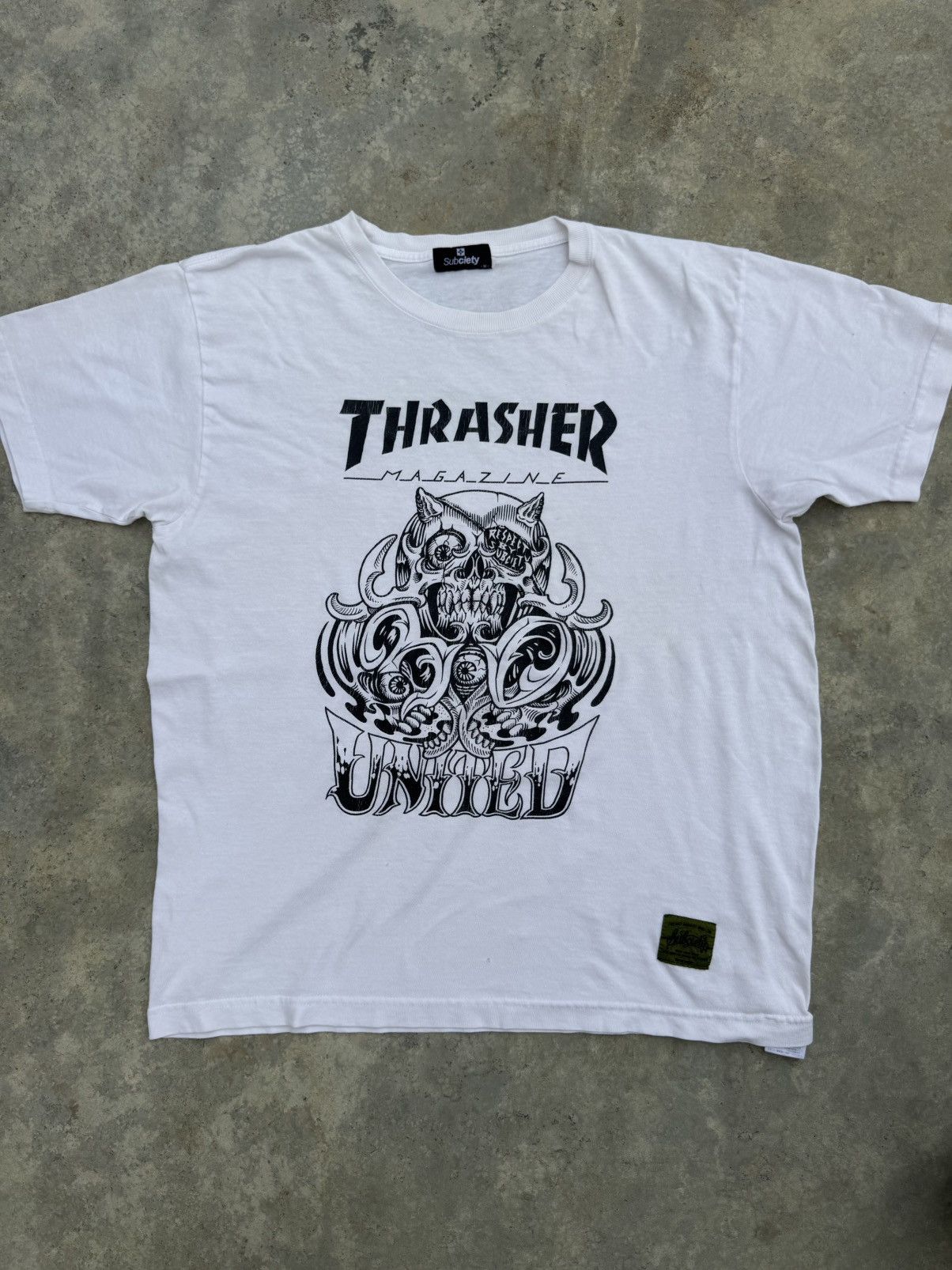 Thrasher Thrasher X Subciety Skull Design Y2K Vintage Size US L / EU 52-54 / 3 - 1 Thumbnail