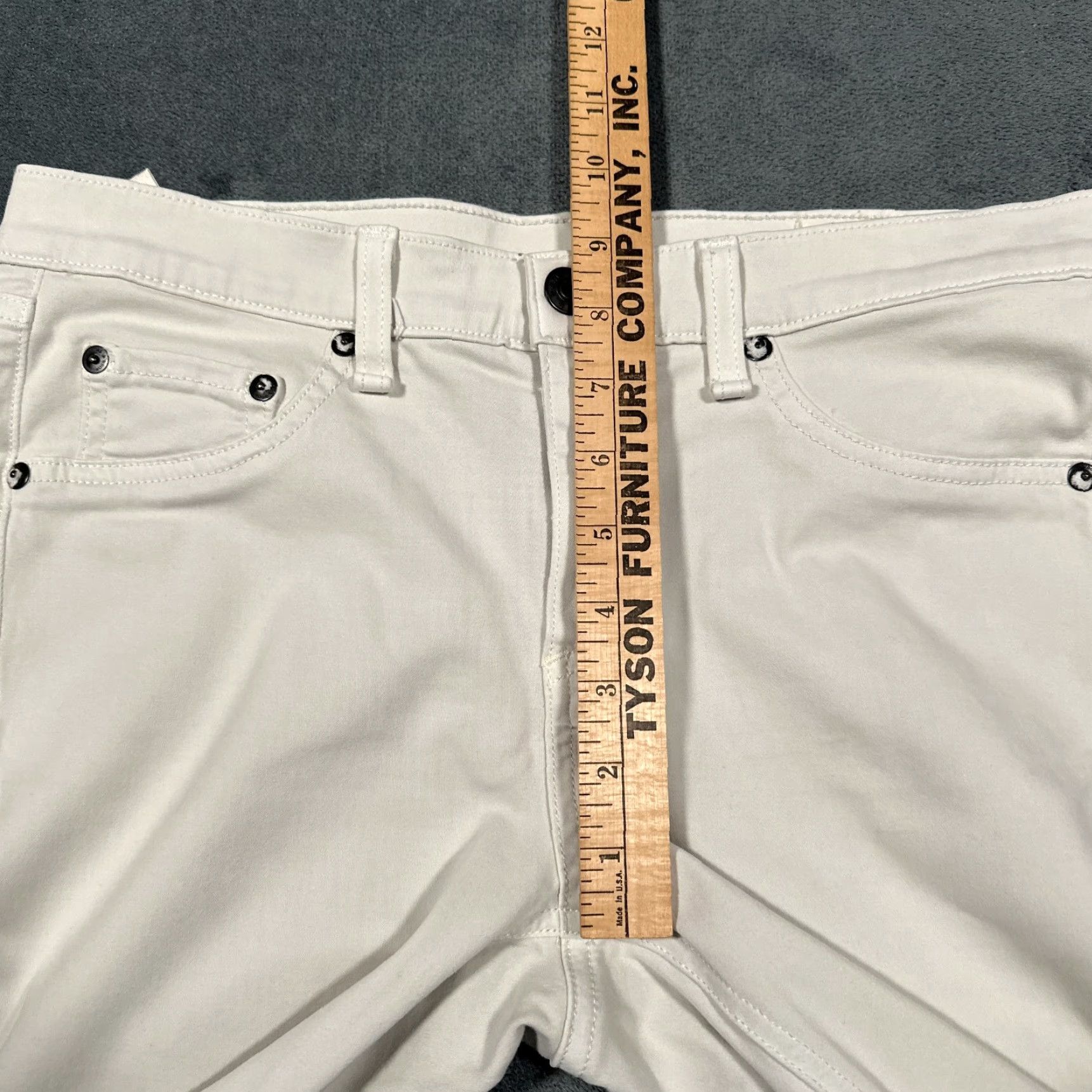 Rag & Bone VINTAGE Rag & Bone Women's Pants Skinny Jegging 29 White Cotton Blend City 2010s Size 29" - 6 Thumbnail