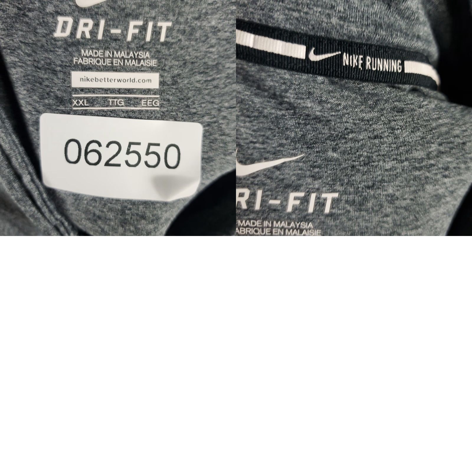 Nike Nike Dri-Fit T Shirt Mens 2XL Gray 1/4 Zip Pullover Long Sleeve Activewear Sports Golf Fall Winter Spring Summer Mens Size US XXL / EU 58 / 5 - 8 Thumbnail
