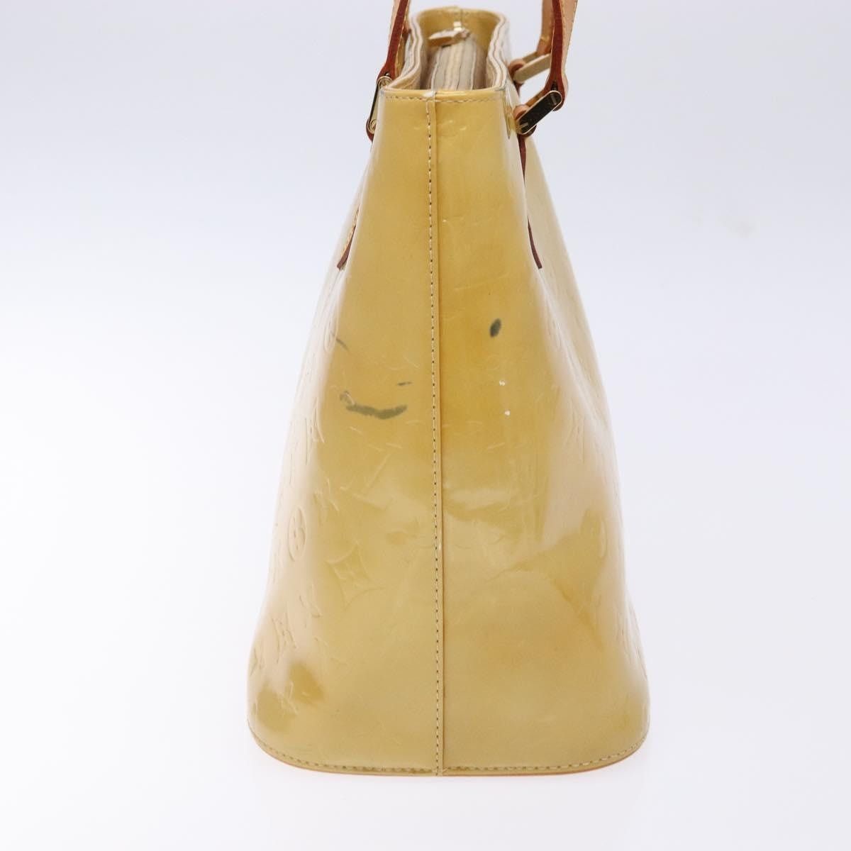 Louis Vuitton LOUIS VUITTON Monogram Vernis Houston Hand Bag Beige M91004 Size ONE SIZE - 5 Thumbnail