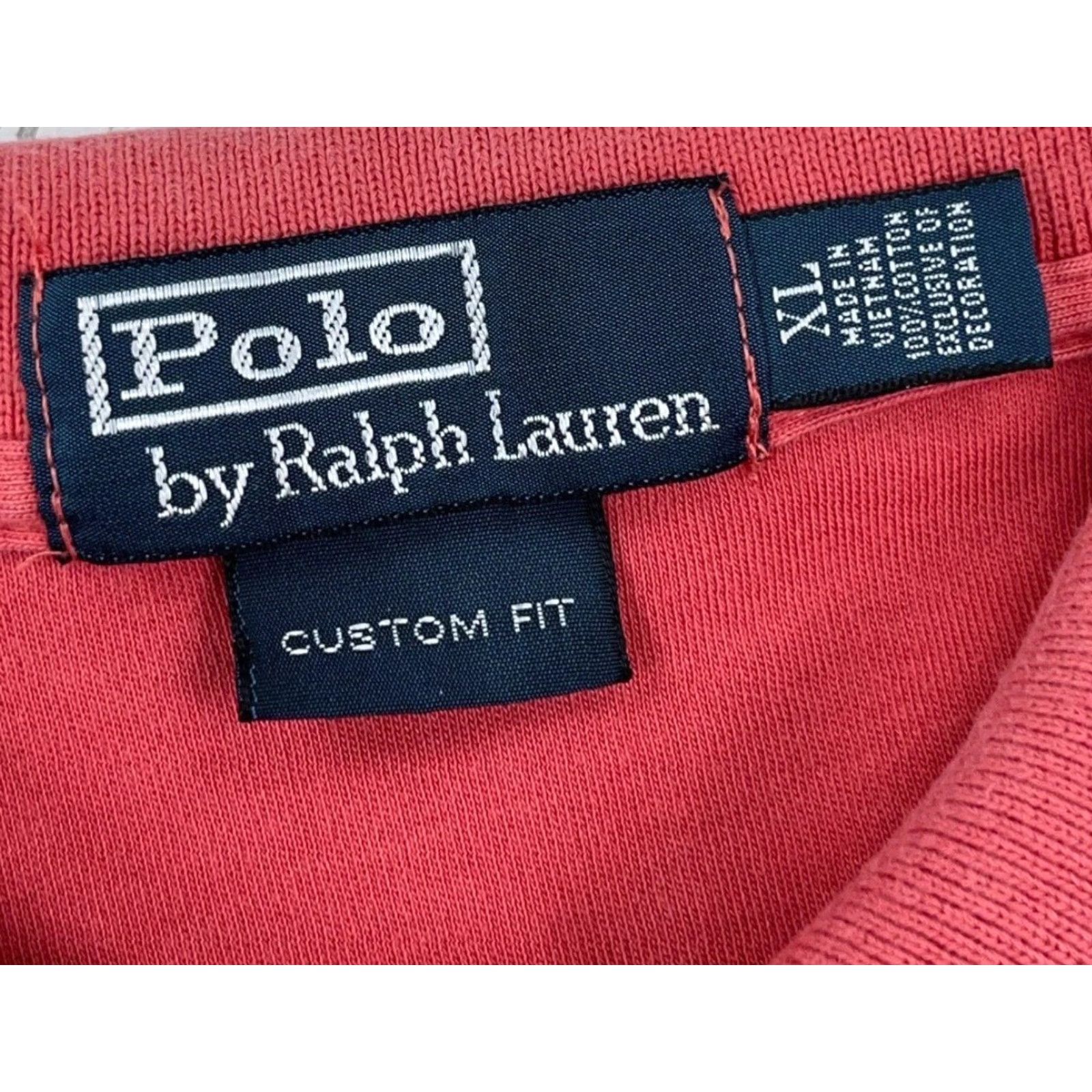 Polo Ralph Lauren Ralph Lauren Polo Shirt Men XL Pink Blue Custom Fit Fine Soft Touch Cotton Golf Polo Shirt XL Pink Blue Mens Regular Cotton Golf Polo by Ralph Lauren Size US XL / EU 56 / 4 - 5 Thumbnail
