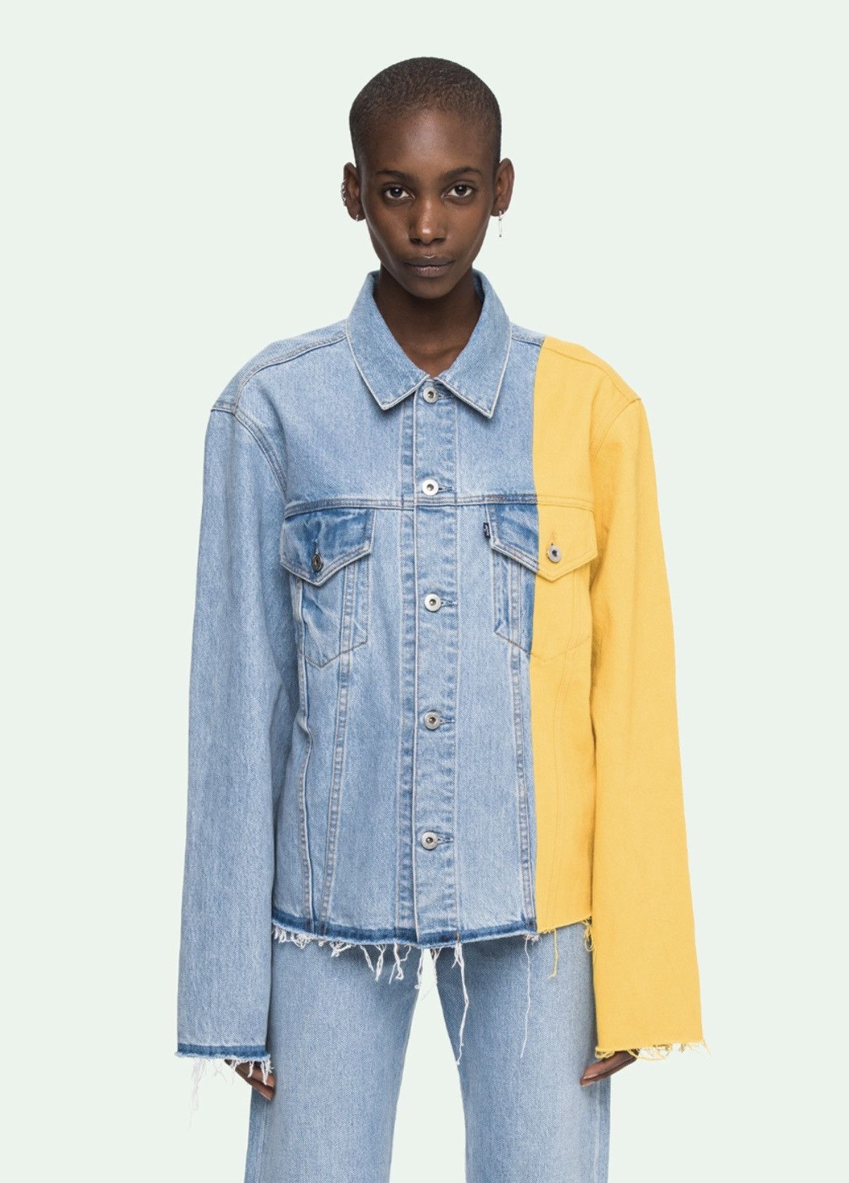 Levi's × Off-White Levi’s x Off-White Yellow Denim Jacket Size US S / EU 44-46 / 1 - 5 Thumbnail