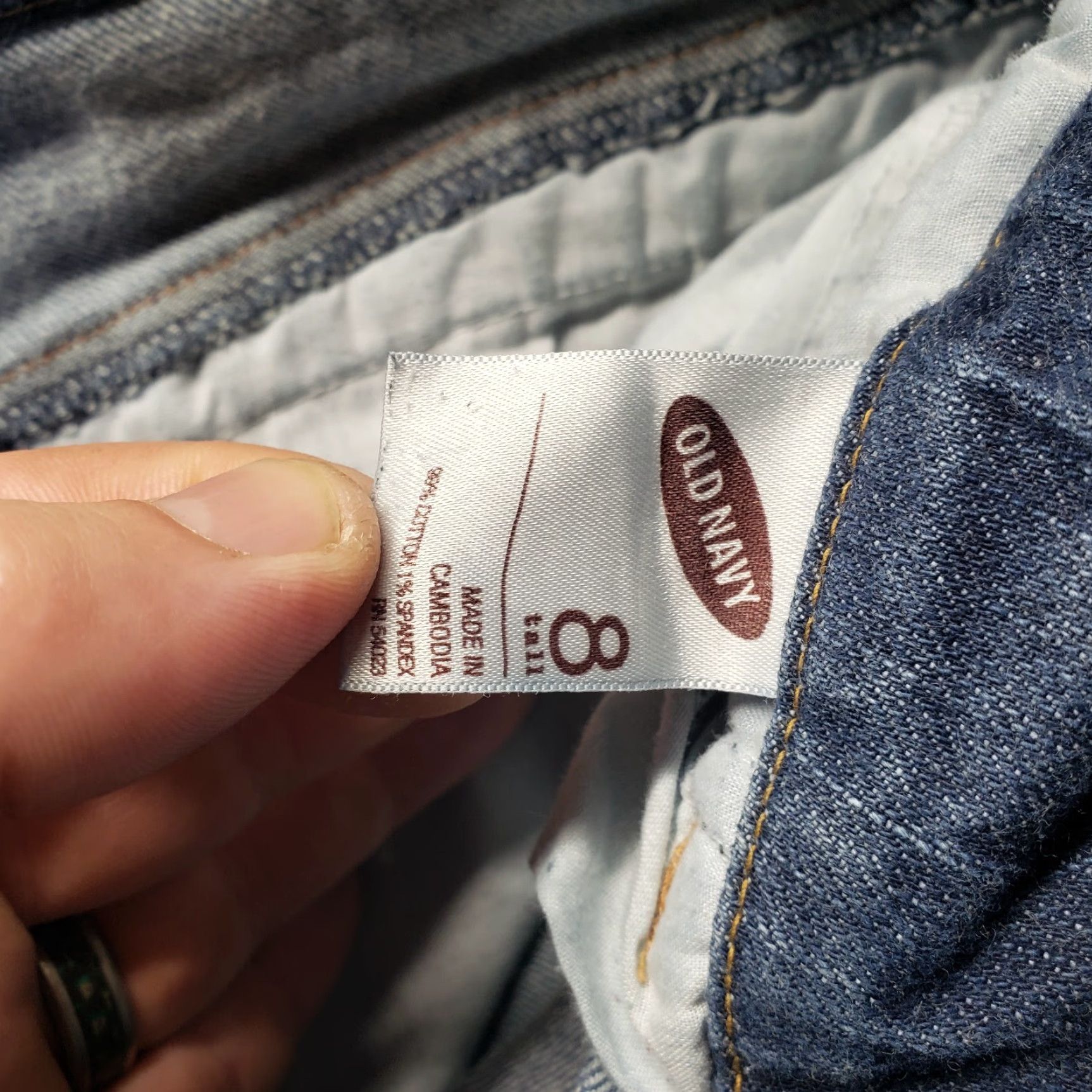 Old Navy Old Navy Jeans Denim Pants Skinny Blue Dark Wash Tall 8 Women's Adult Long Denim Jeans 30 In Inseam Blue 28 Waist Women Tall 8 Dark Denim Pants Size 30" / US 8 / IT 44 - 4 Thumbnail