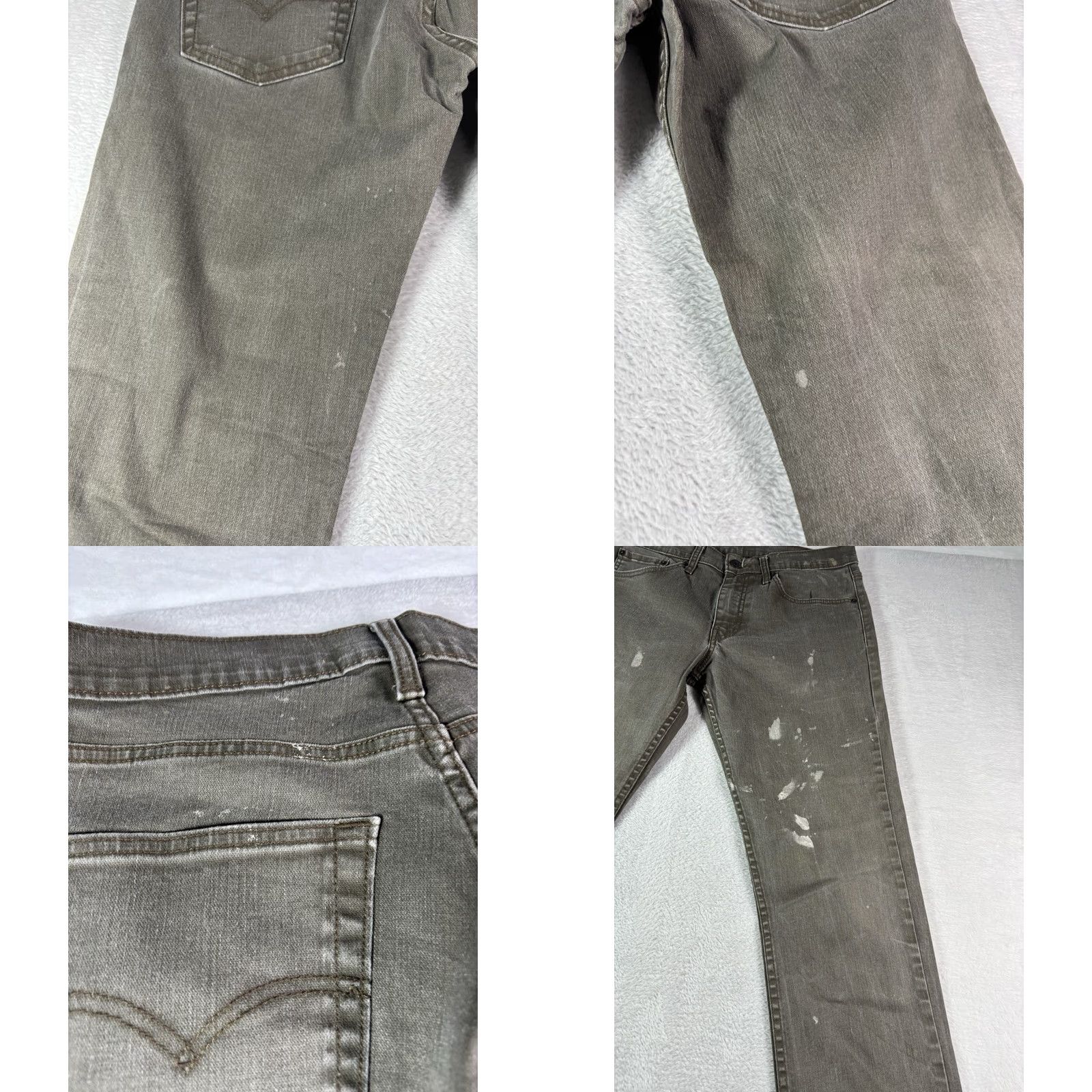 Levi's Levi's 511 Jeans Men Slim Fit 32x36 Tan Gray Denim 5-Pocket Straight Button Zip N/A Size US 32 / EU 48 - 9 Thumbnail