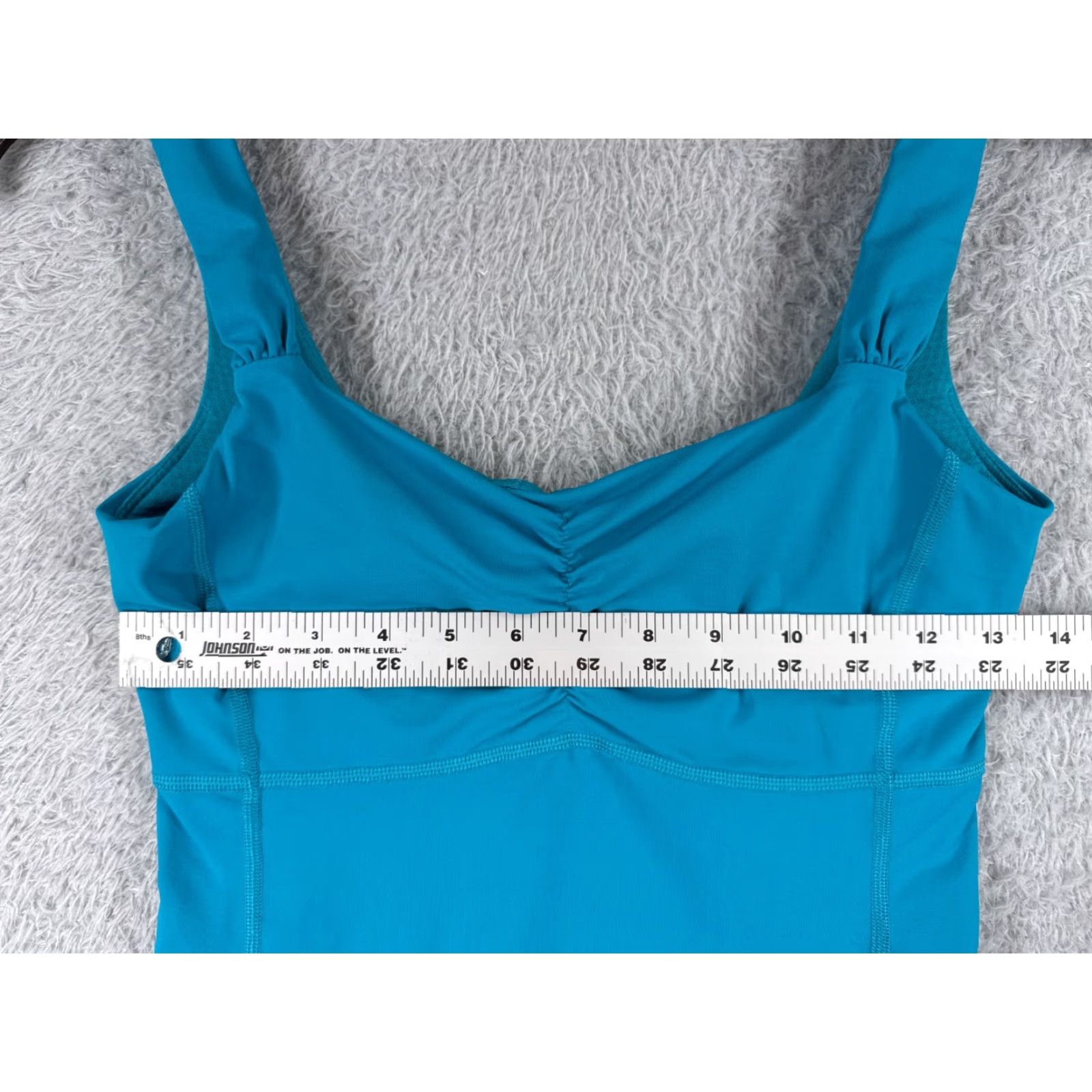 Lululemon Lululemon Shirt Women 2 Blue Aria II Tank Built In Bra Gym Yoga Run Casual Shirt Women Size XS / US 0-2 / IT 36-38 - 6 Thumbnail