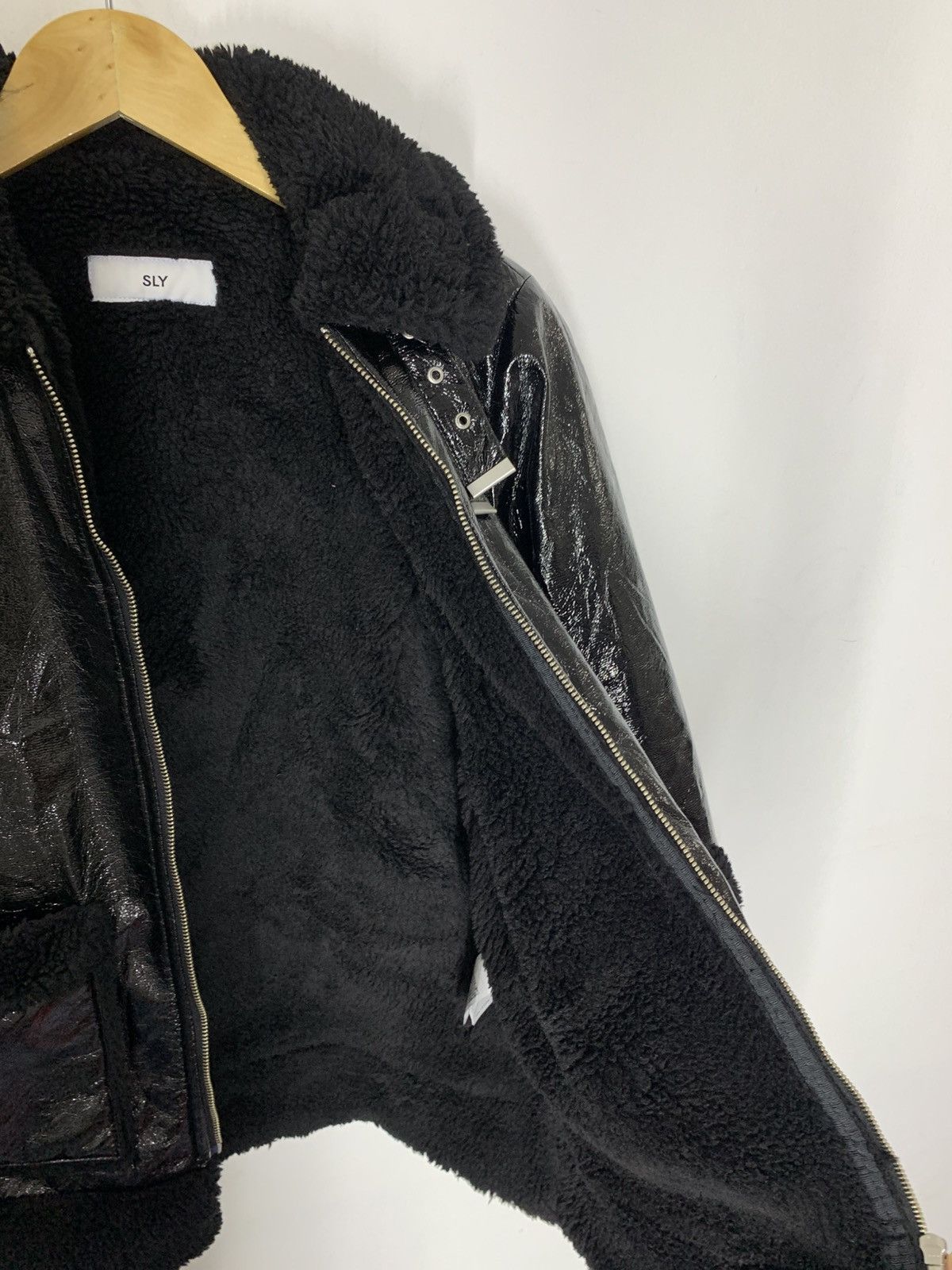 Hysteric Glamour × Japanese Brand × Tornado Mart Japanese Brand SLY Gothic Cropped Sherpa Jacket Size US M / EU 48-50 / 2 - 7 Thumbnail