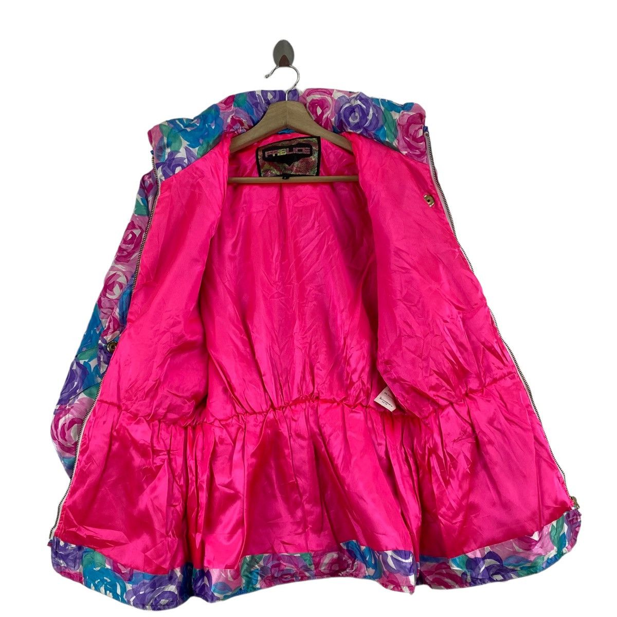 Vintage Vintage FABLICE Floral Overprint Snow Ski Winter Jacket Size L / US 10 / IT 46 - 6 Thumbnail