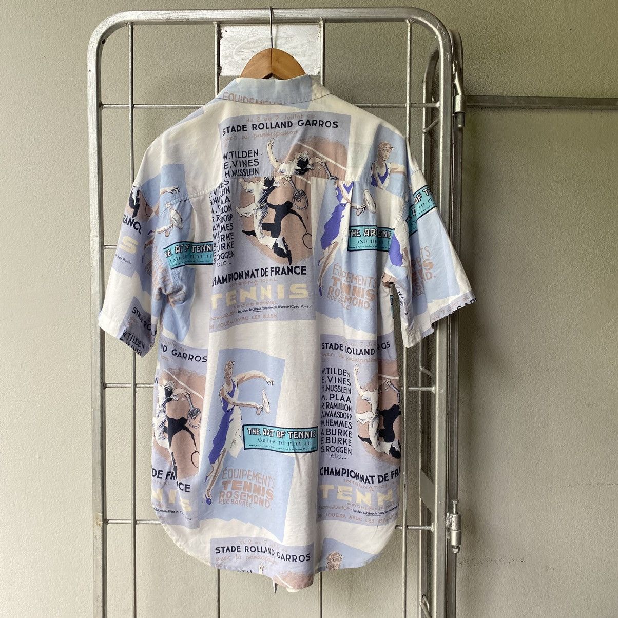 Japanese Brand Jose Allen Coquille Tennis Print Shirt Size US L / EU 52-54 / 3 - 2 Thumbnail