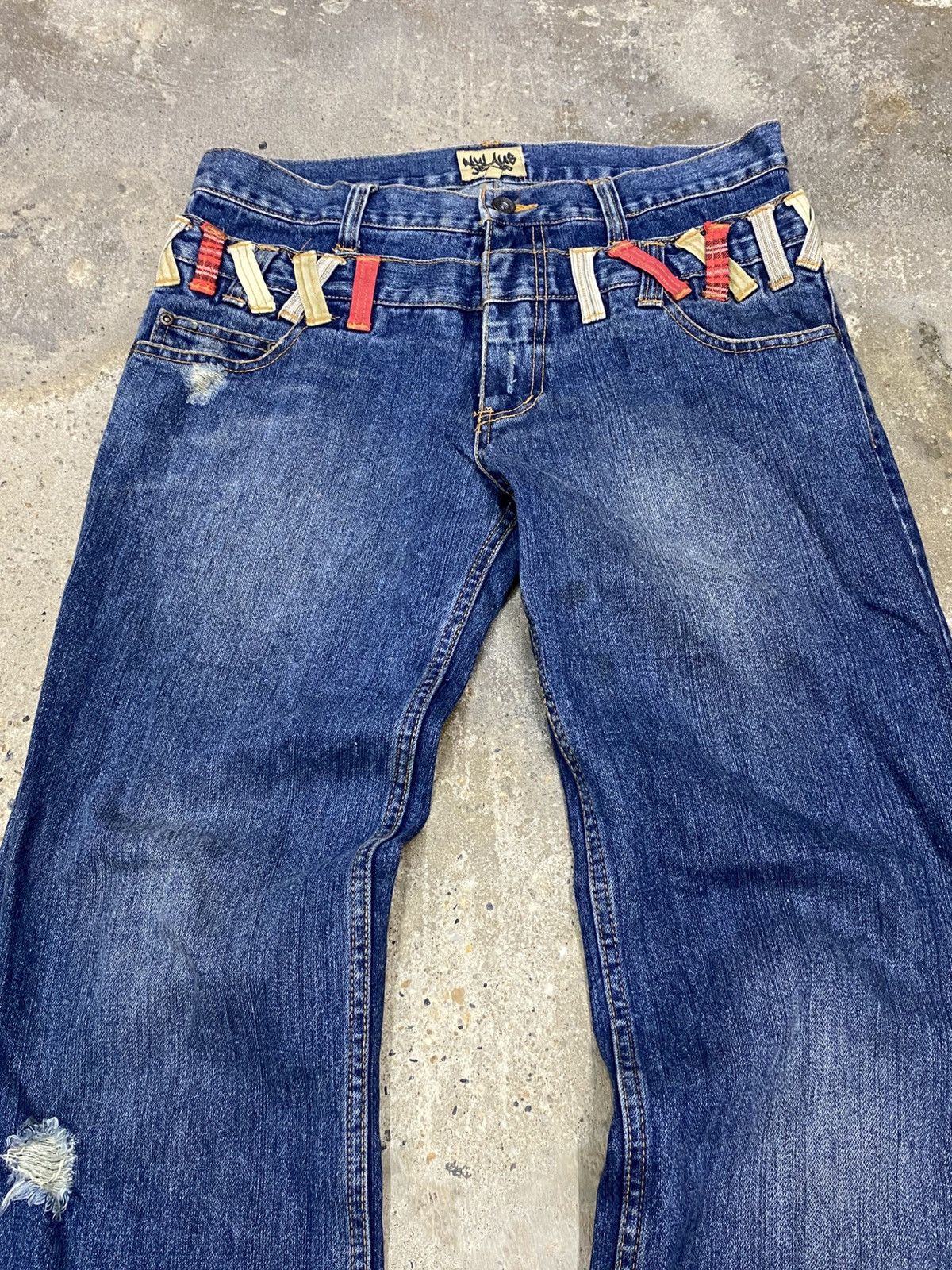 Japanese Brand Nylaus jeans pant double waist Size US 34 / EU 50 - 3 Thumbnail