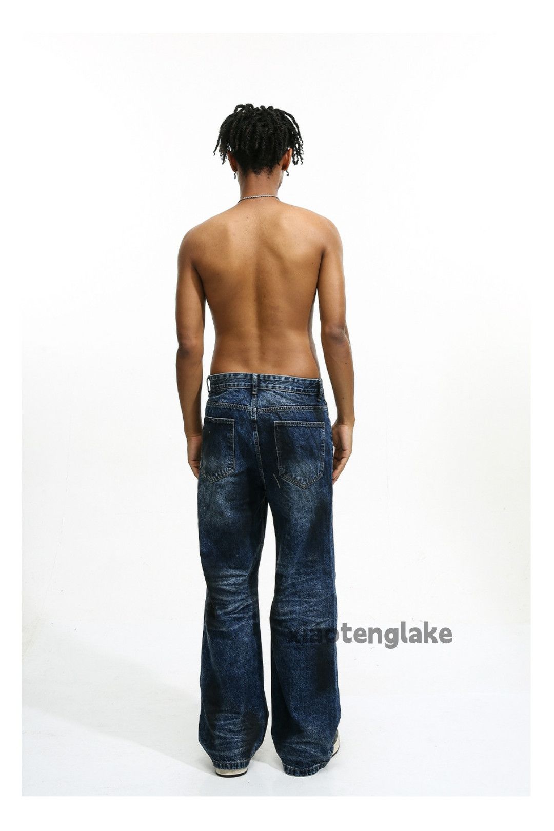 Jean × Vintage washed faded damaged hiphop grunge stain jeans Size US 32 / EU 48 - 11 Thumbnail