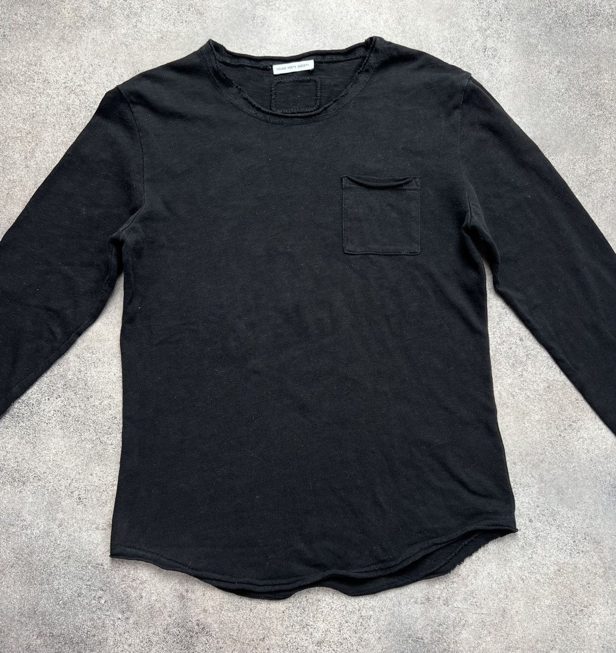 Thom Krom Young Poets Society black distressed sweater Size US M / EU 48-50 / 2 - 3 Thumbnail