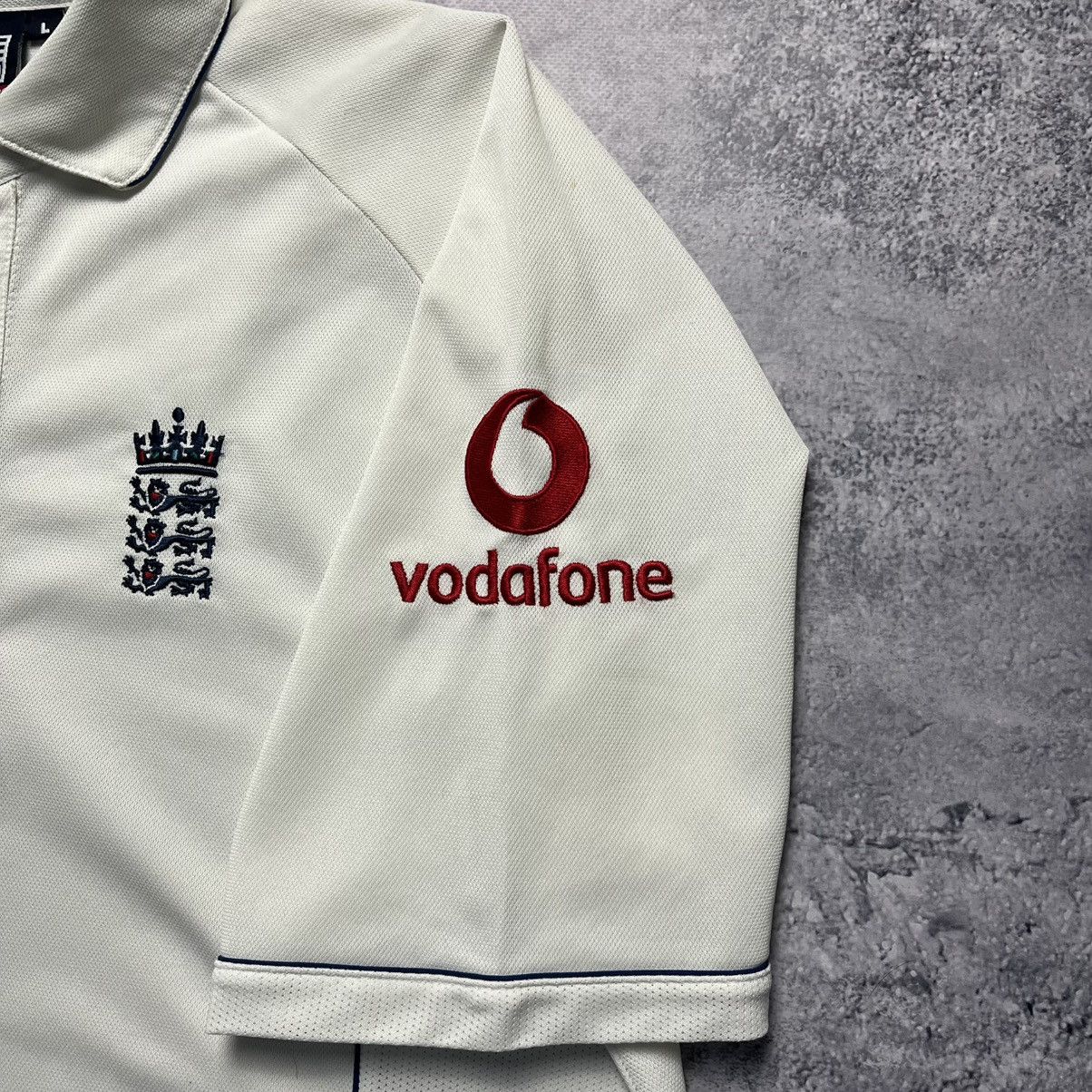Other Vintage Admiral England Cricket Polo Jersey Vodafone Y2K Size US L / EU 52-54 / 3 - 7 Thumbnail