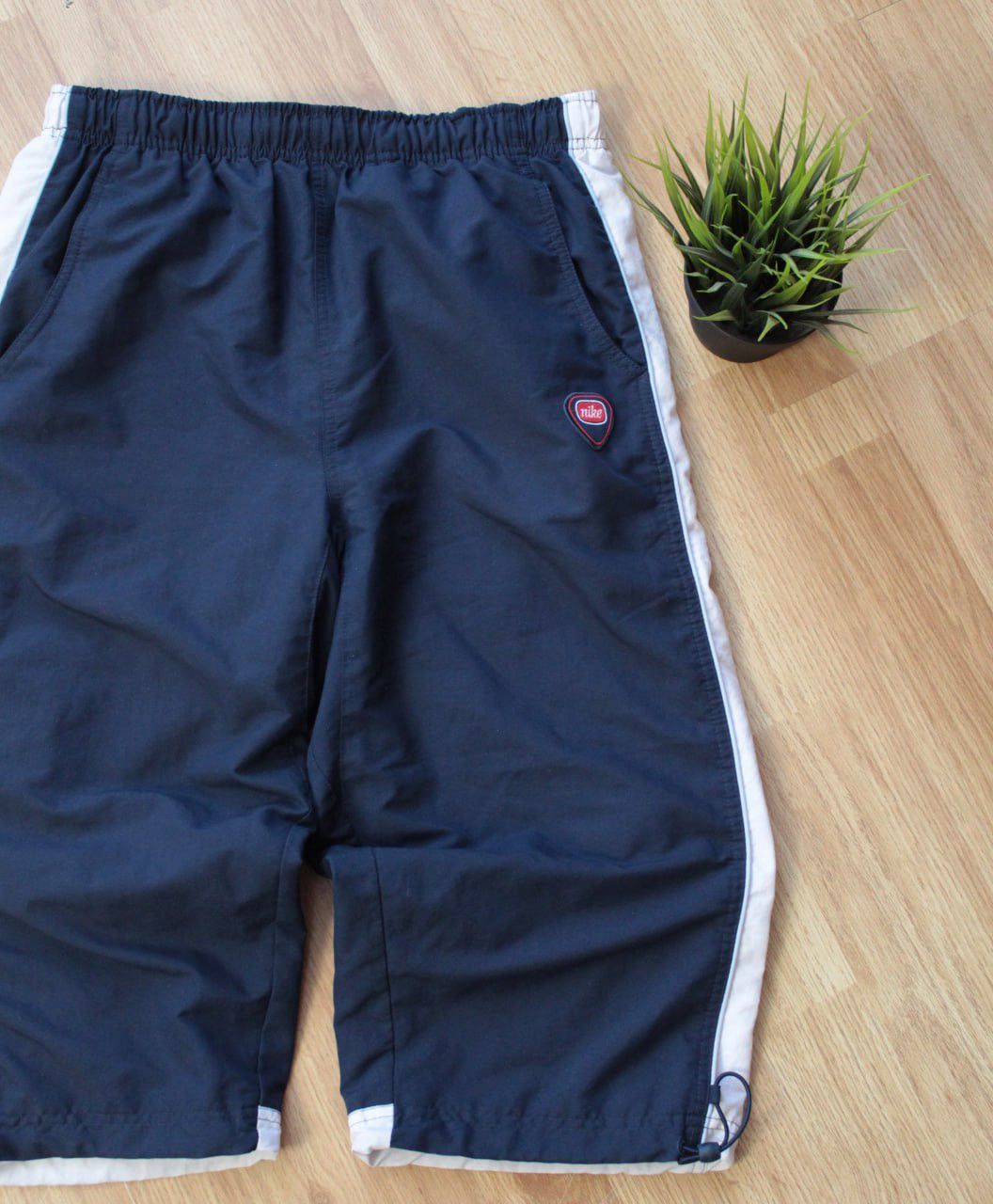 Vintage 🔥 90s NIKE DRILL SHORTS Rare Y2K Logo Japan Style Court Size US 32 / EU 48 - 2 Thumbnail