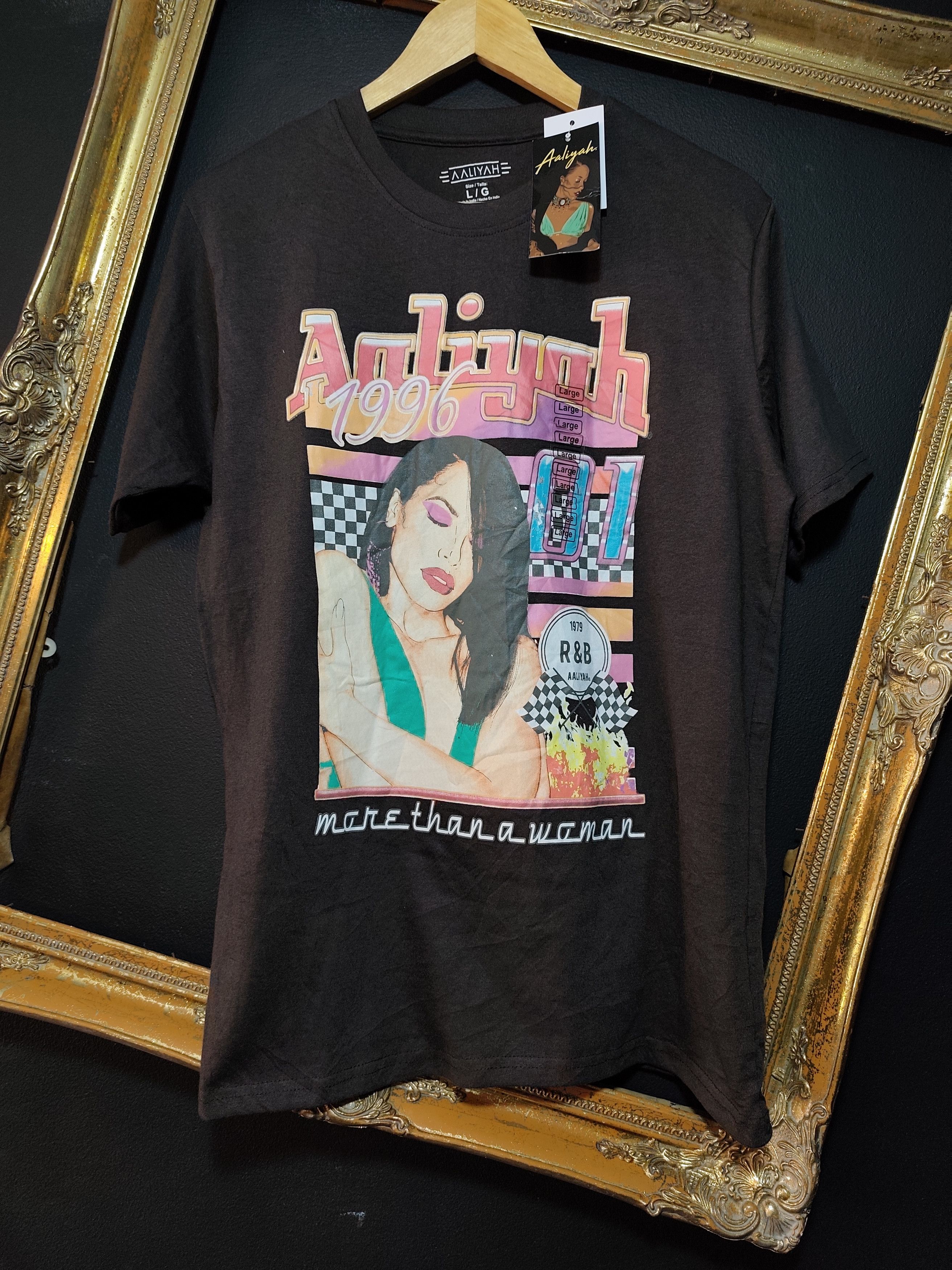 Band Tees × Vintage AALIYAH TSHIRT Size US L / EU 52-54 / 3 - 1 Thumbnail