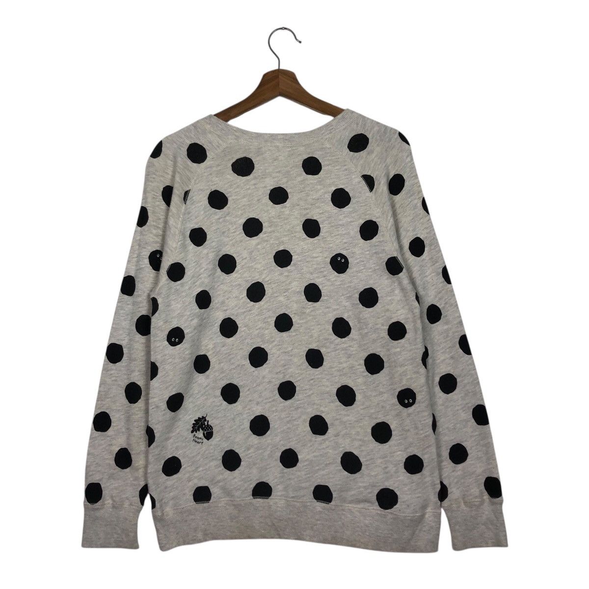Japanese Brand BEAMS HEART Polka Dot Crewneck Sweatshirt Issey Miyake Size US M / EU 48-50 / 2 - 9 Thumbnail