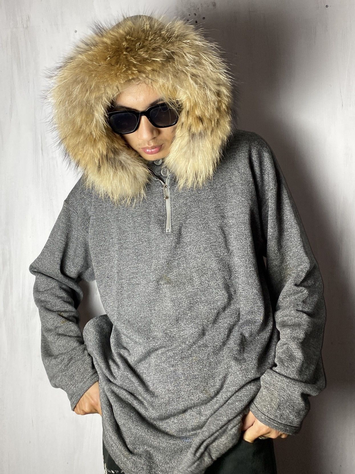Le Grande Bleu (L.G.B.) Tete homme Fur hoodie Size US L / EU 52-54 / 3 - 15 Thumbnail